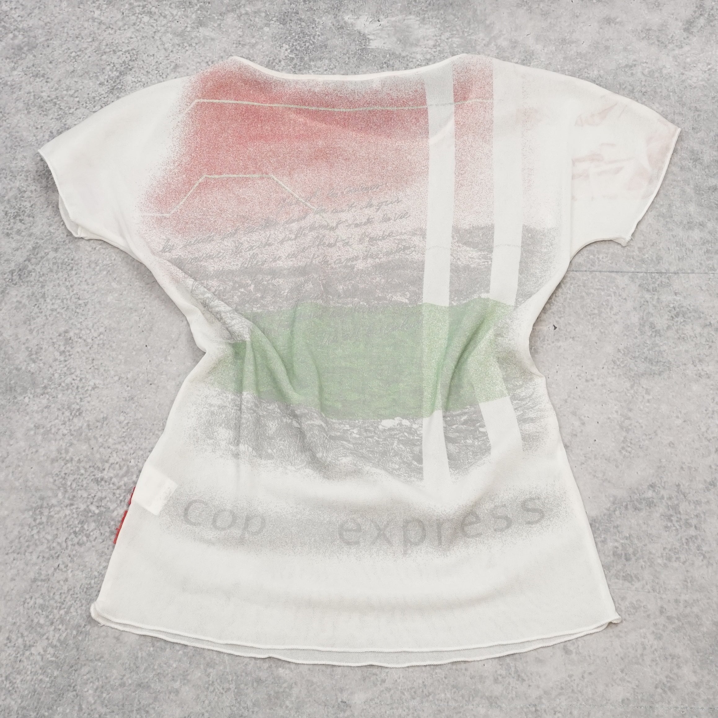 2000s Op. Copine Paris Semi-Sheer T-Shirt