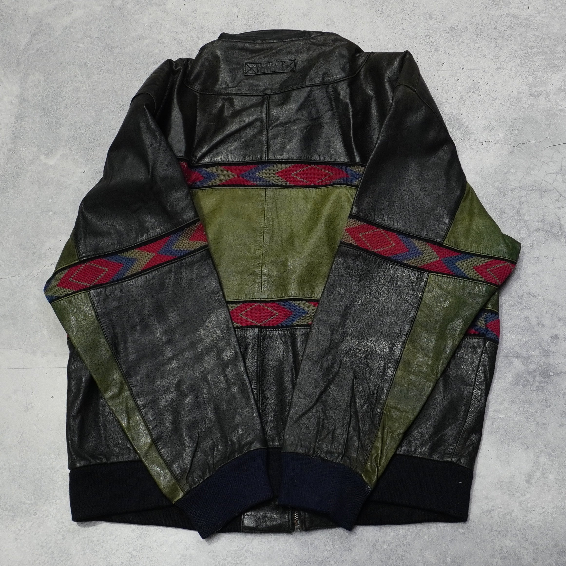 2000s La-1 Embroidered Colorblock Jacket
