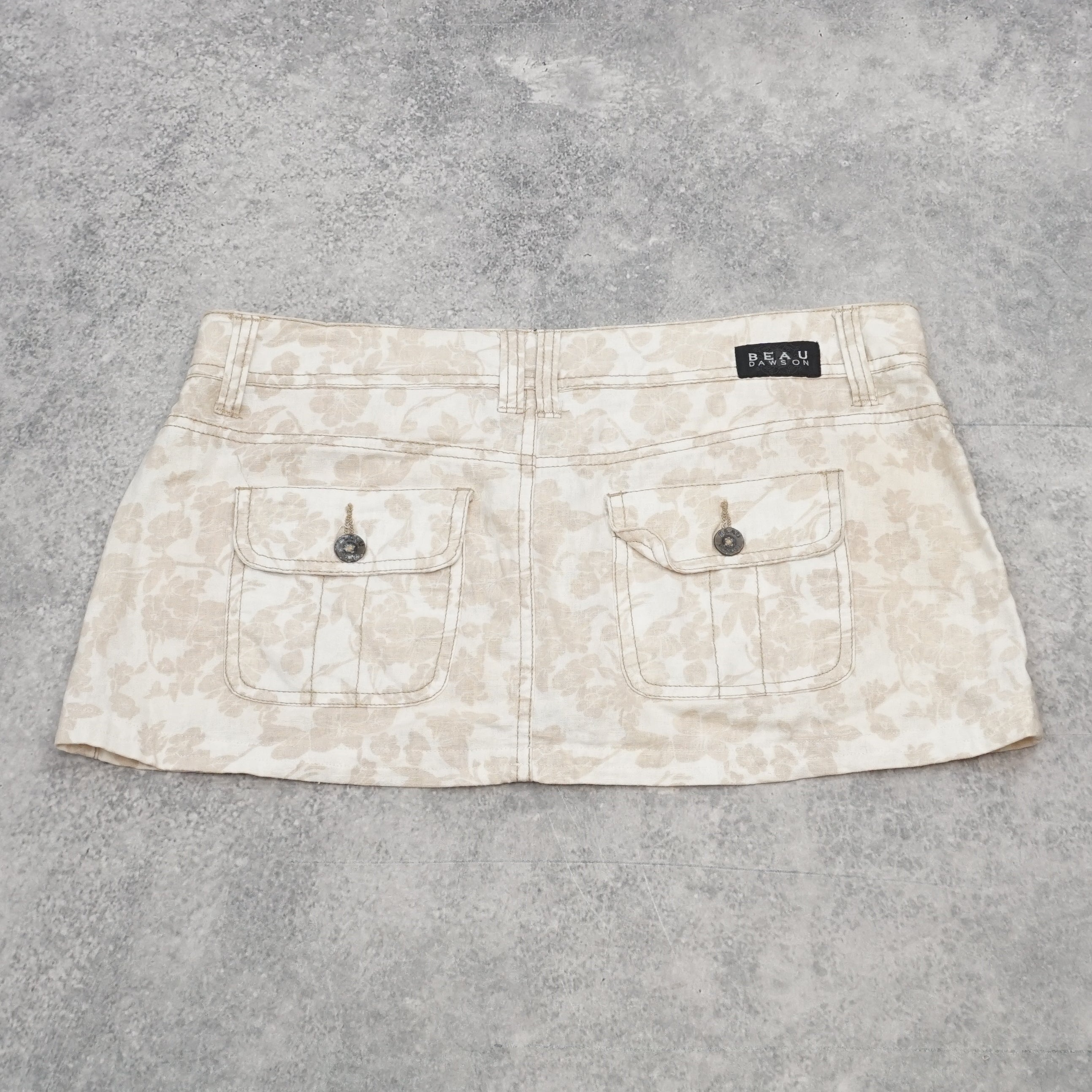 Beau Dawson Floral Print Mini Skirt