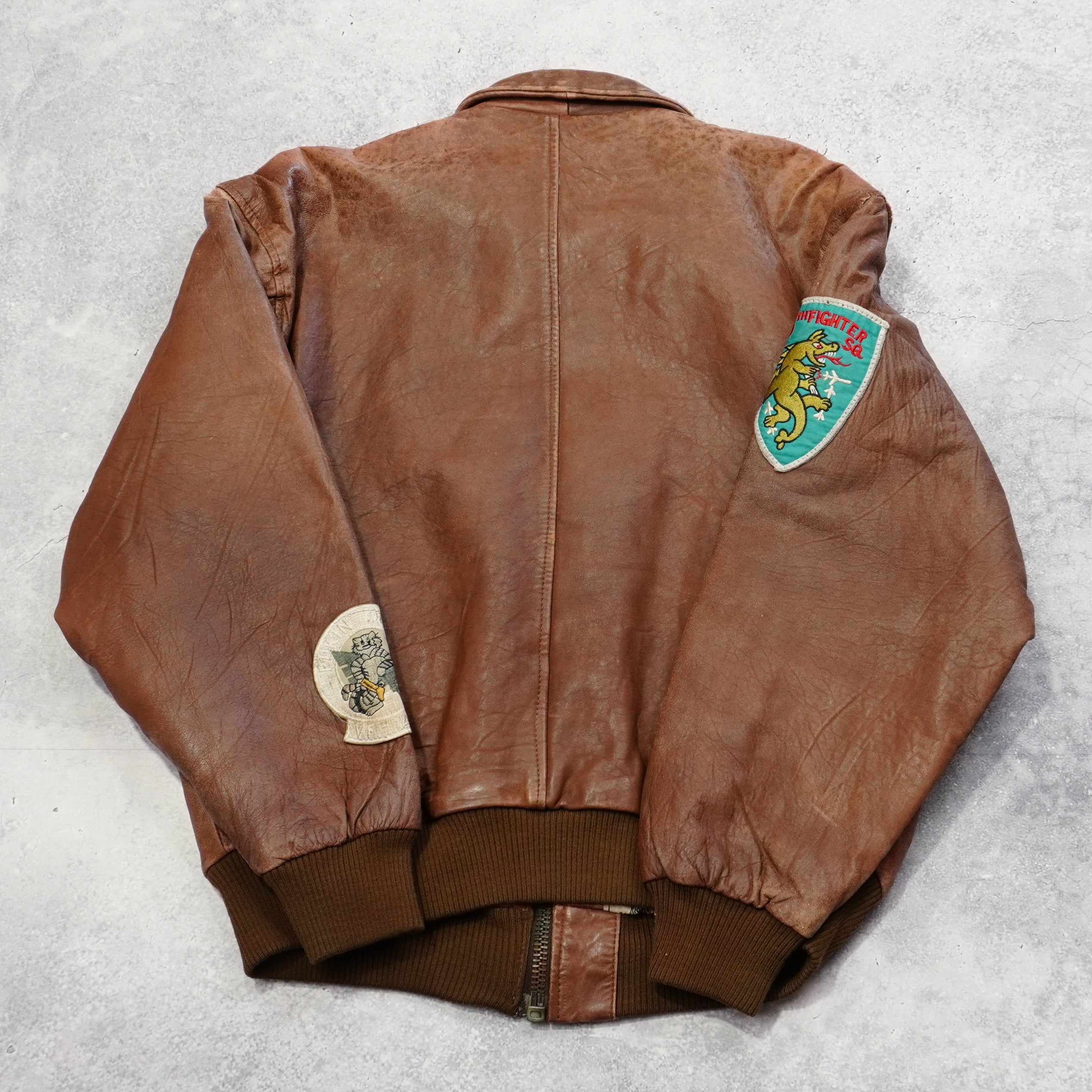 2000s Avirex Type A-2 Bomber Leather Jacket