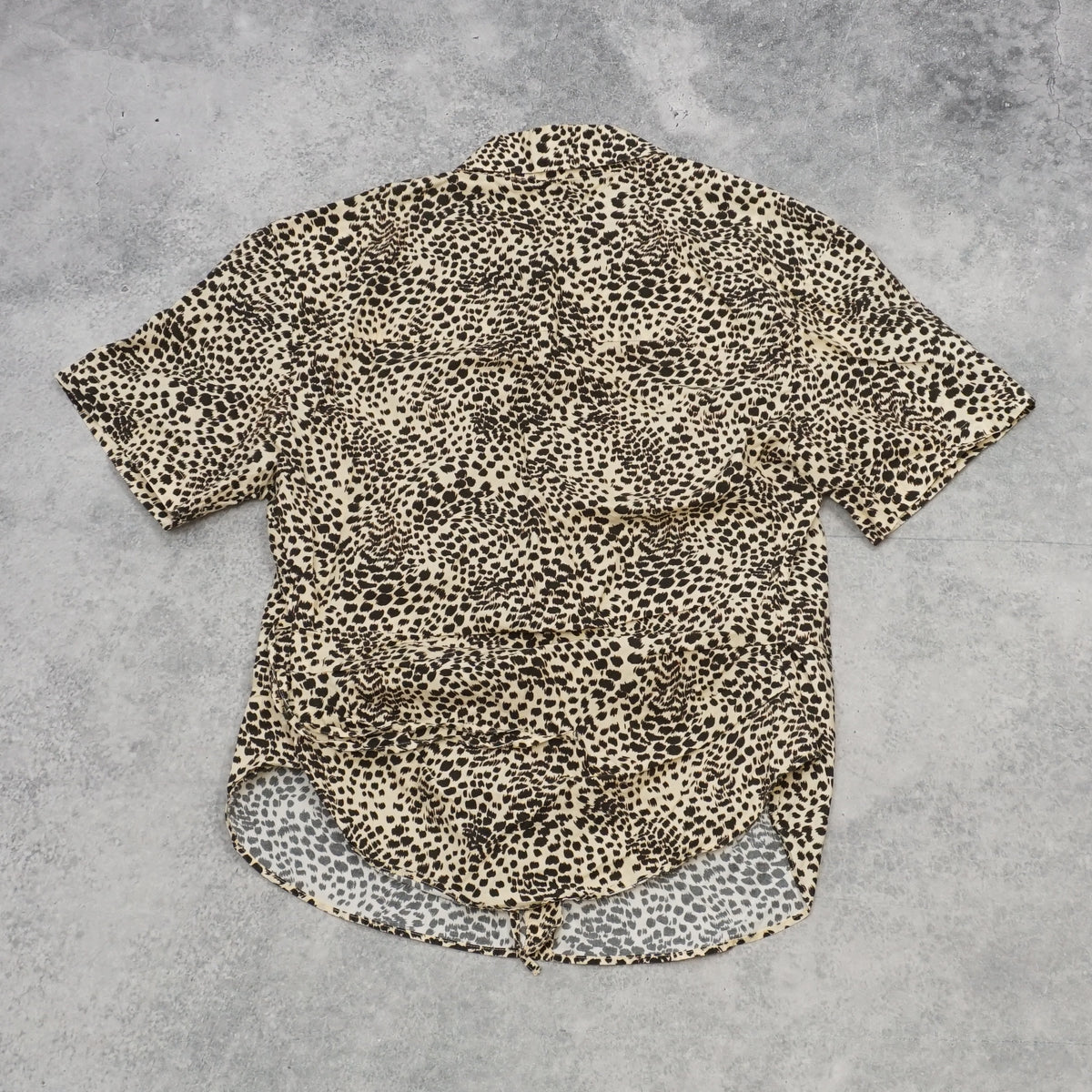 Paris Atelier Leopard Print Wrap Blouse Top