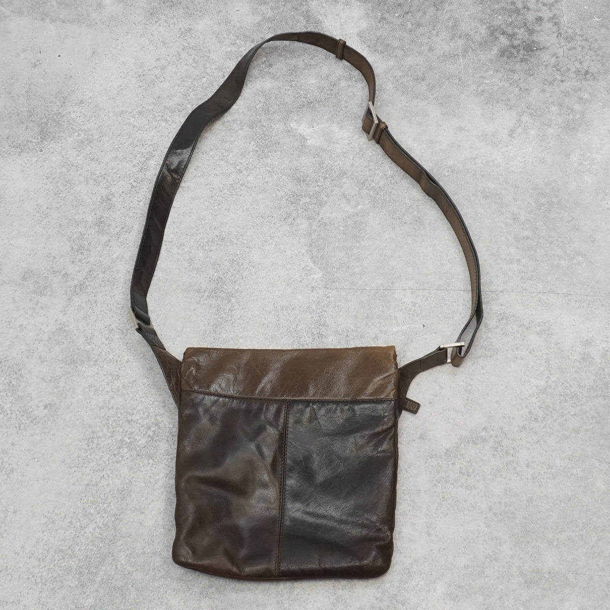 Oroton Leather Messenger Bag