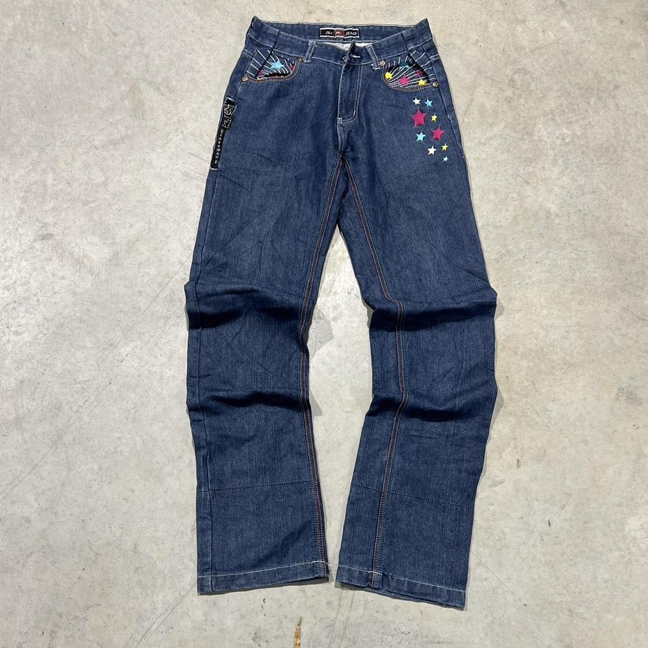 2000s JK Embroidered Jeans