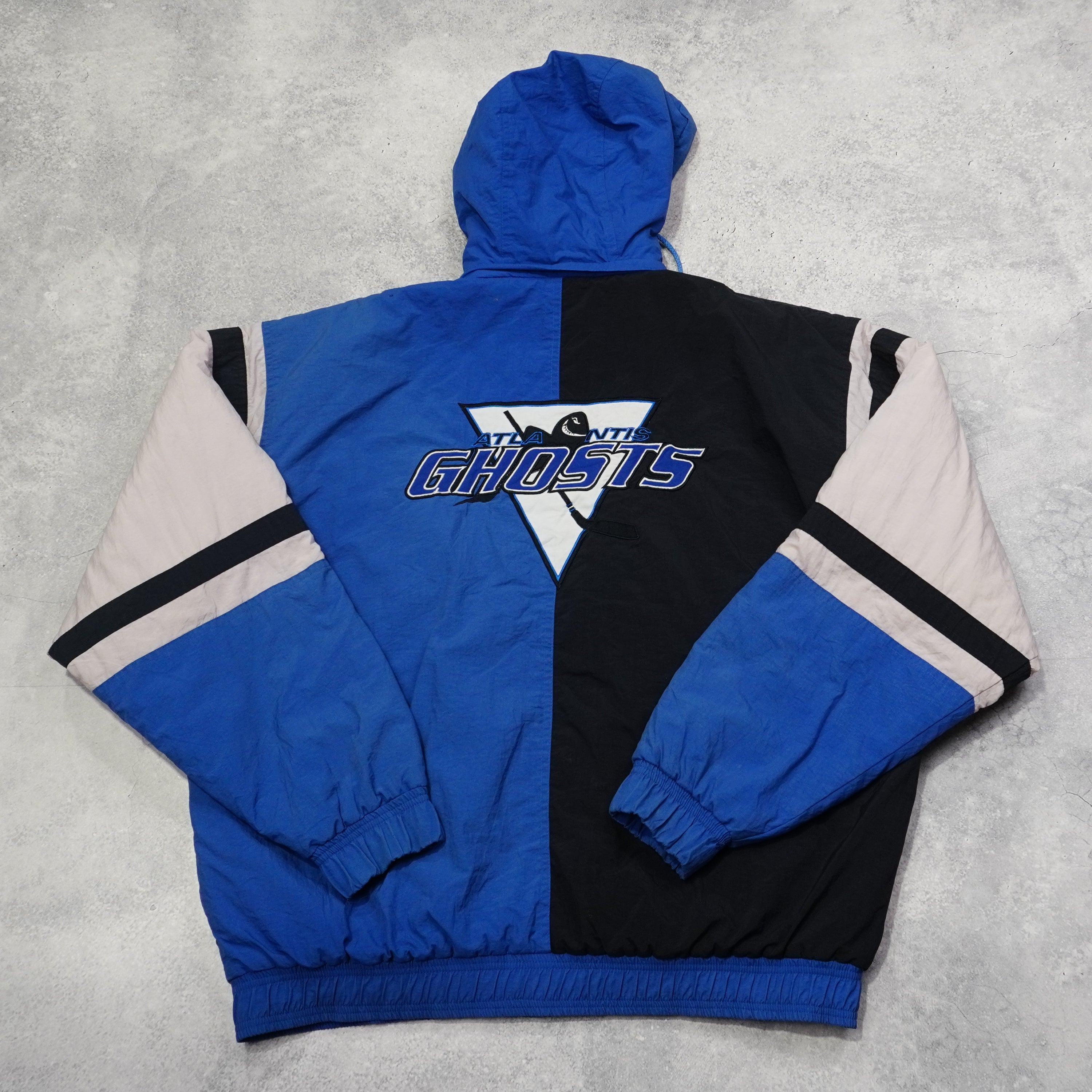 90s Authentic Style Ghosts Colorblock Jacket