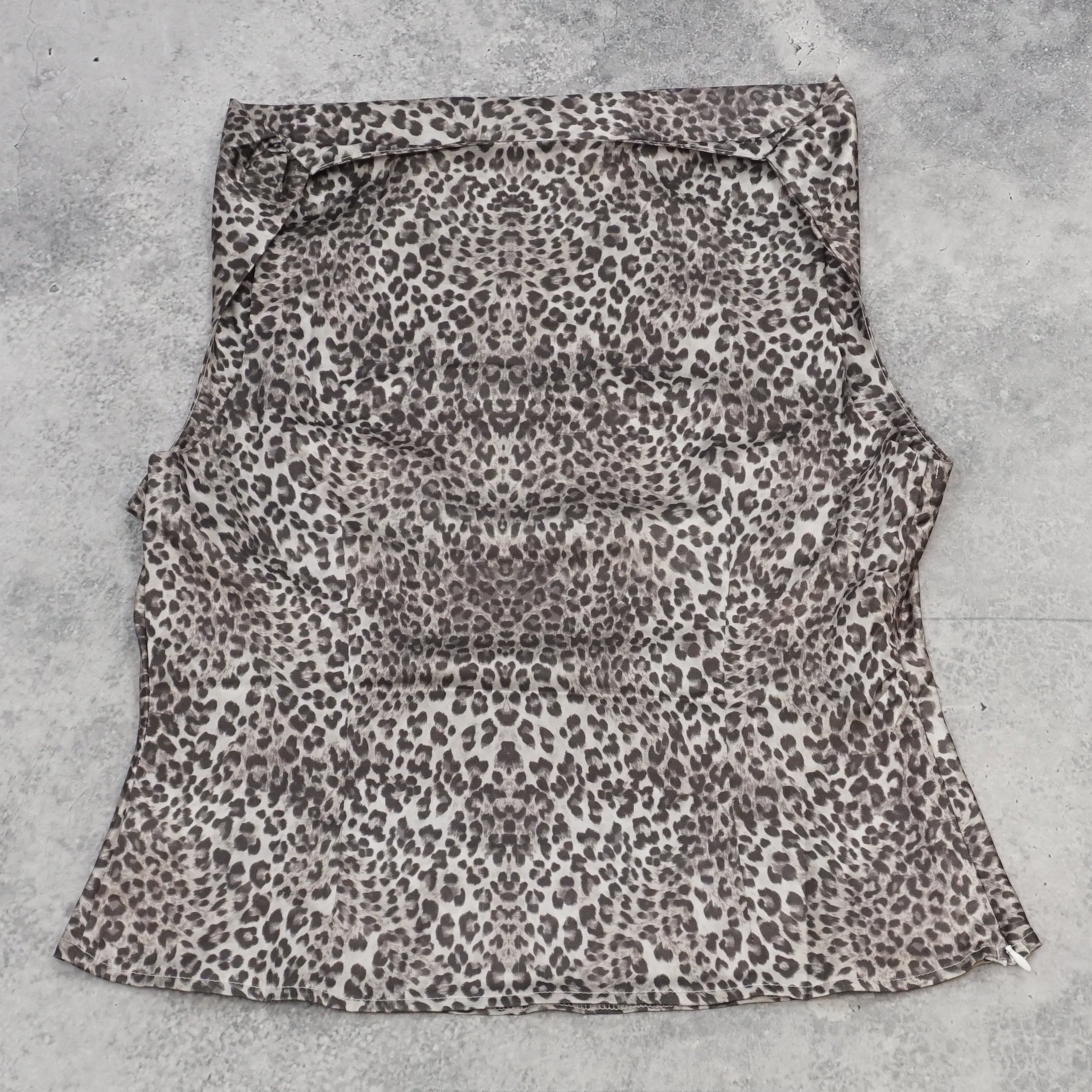 Mint Vanilla Leopard Print Top