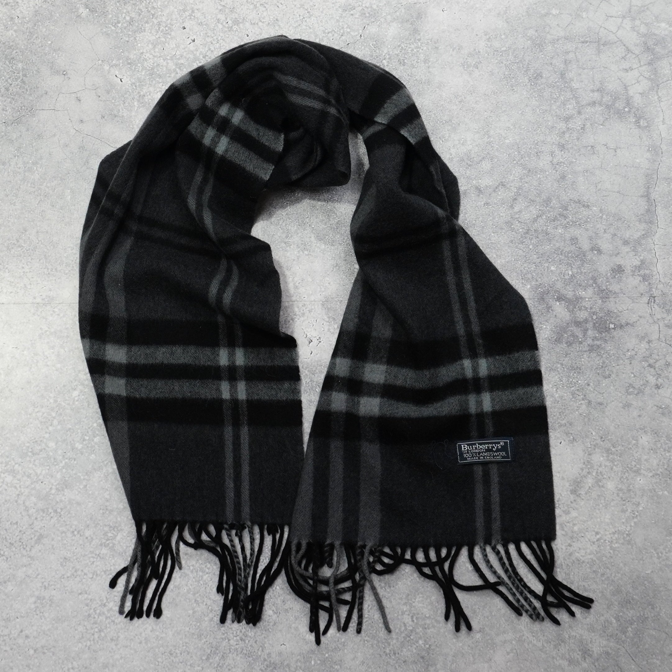 90s Burberry's Wool Scarf
