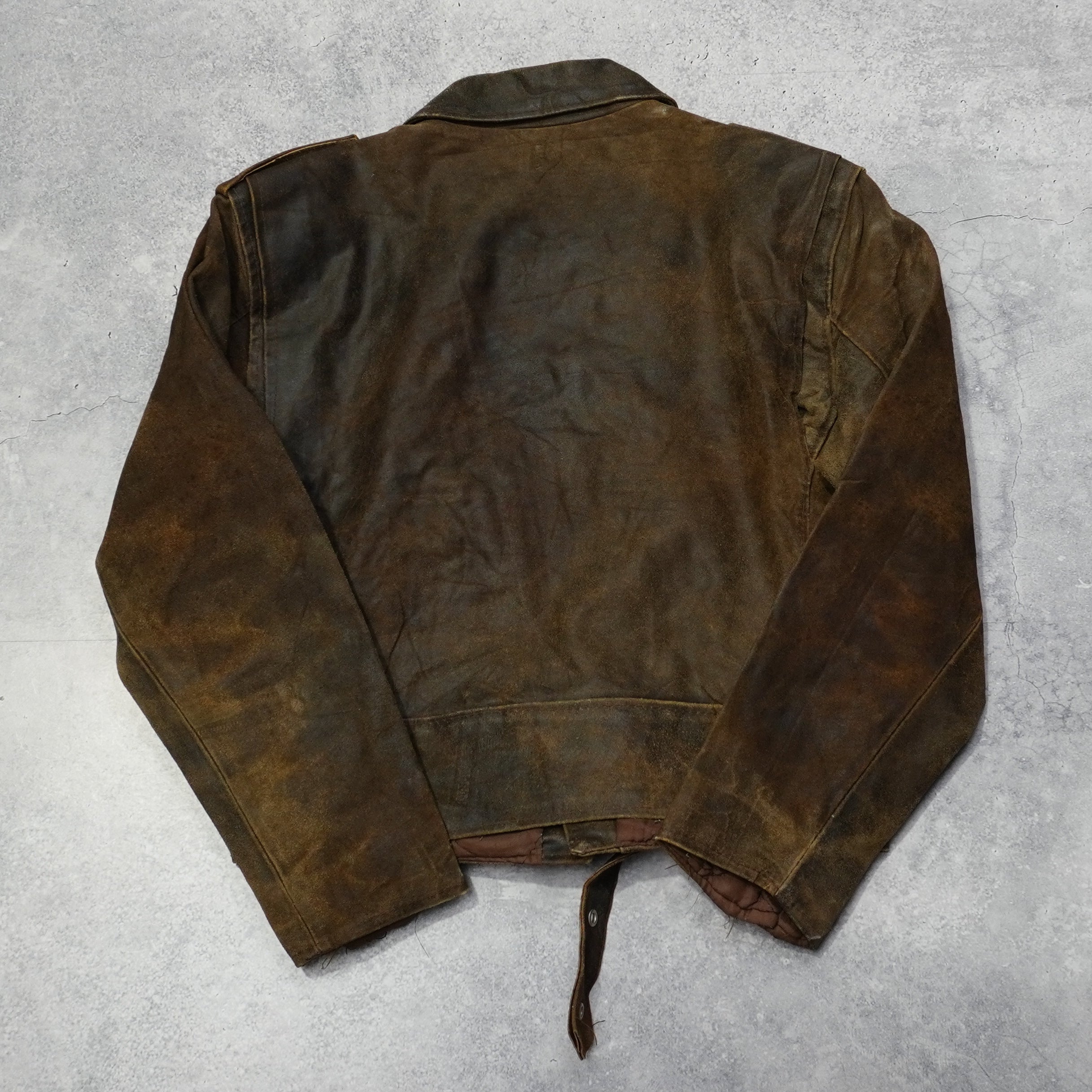 80s Biker Leather Jacket