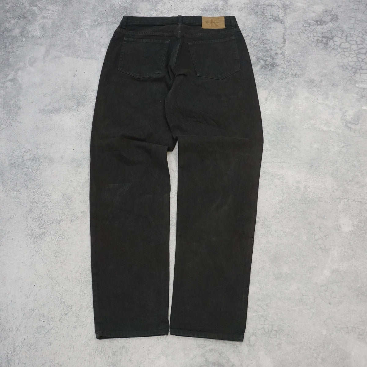 90s Calvin Klein Black Straight Jeans