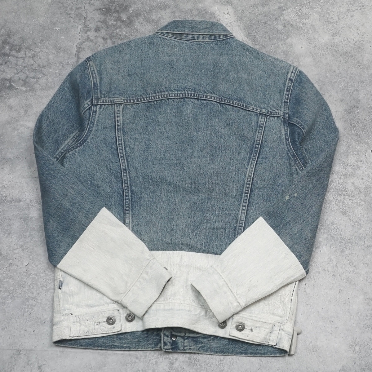 2000s Levi's Made & Crafted Painted Dipped Type 1 Denim Jacket
