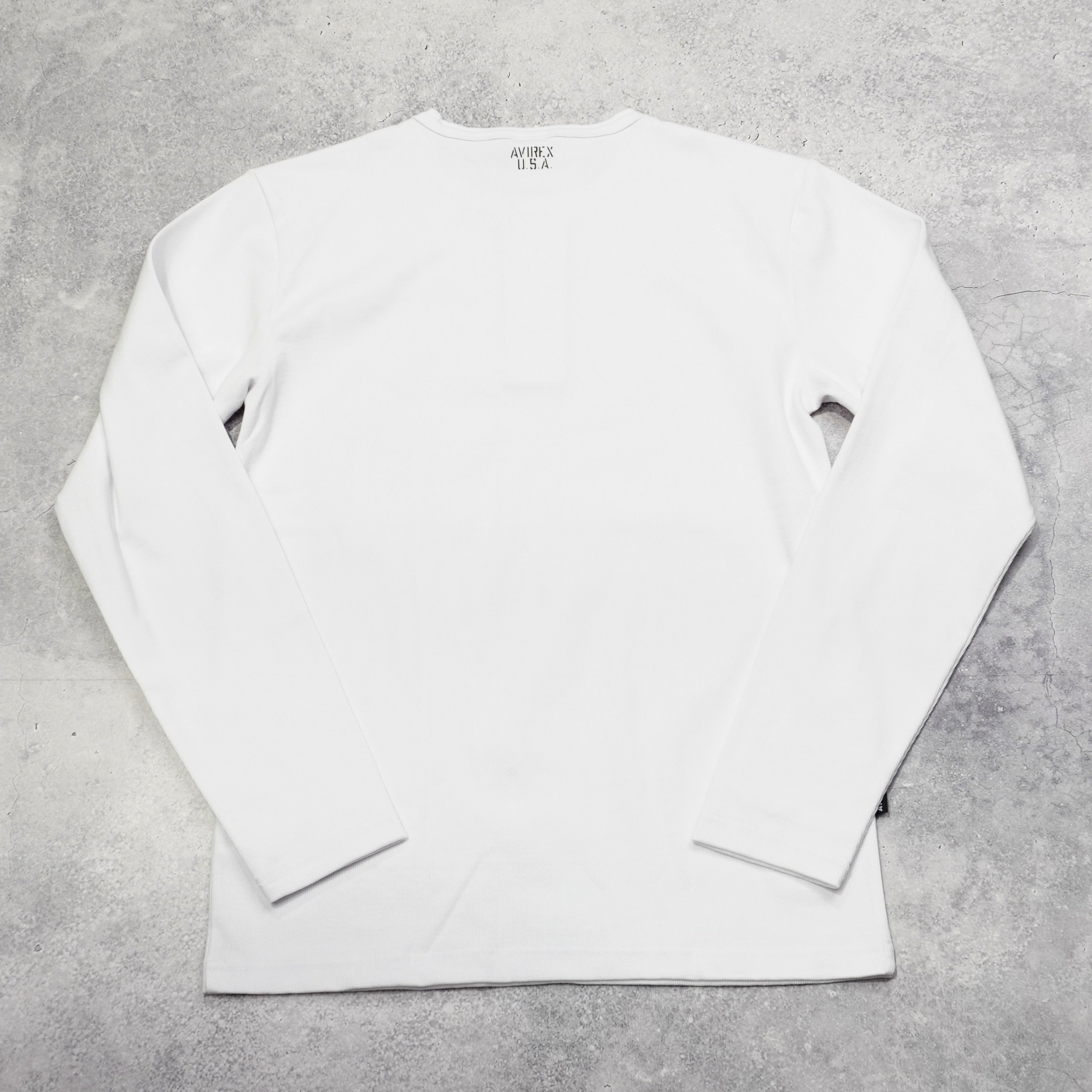 Avirex Ribbed Henley T-Shirt