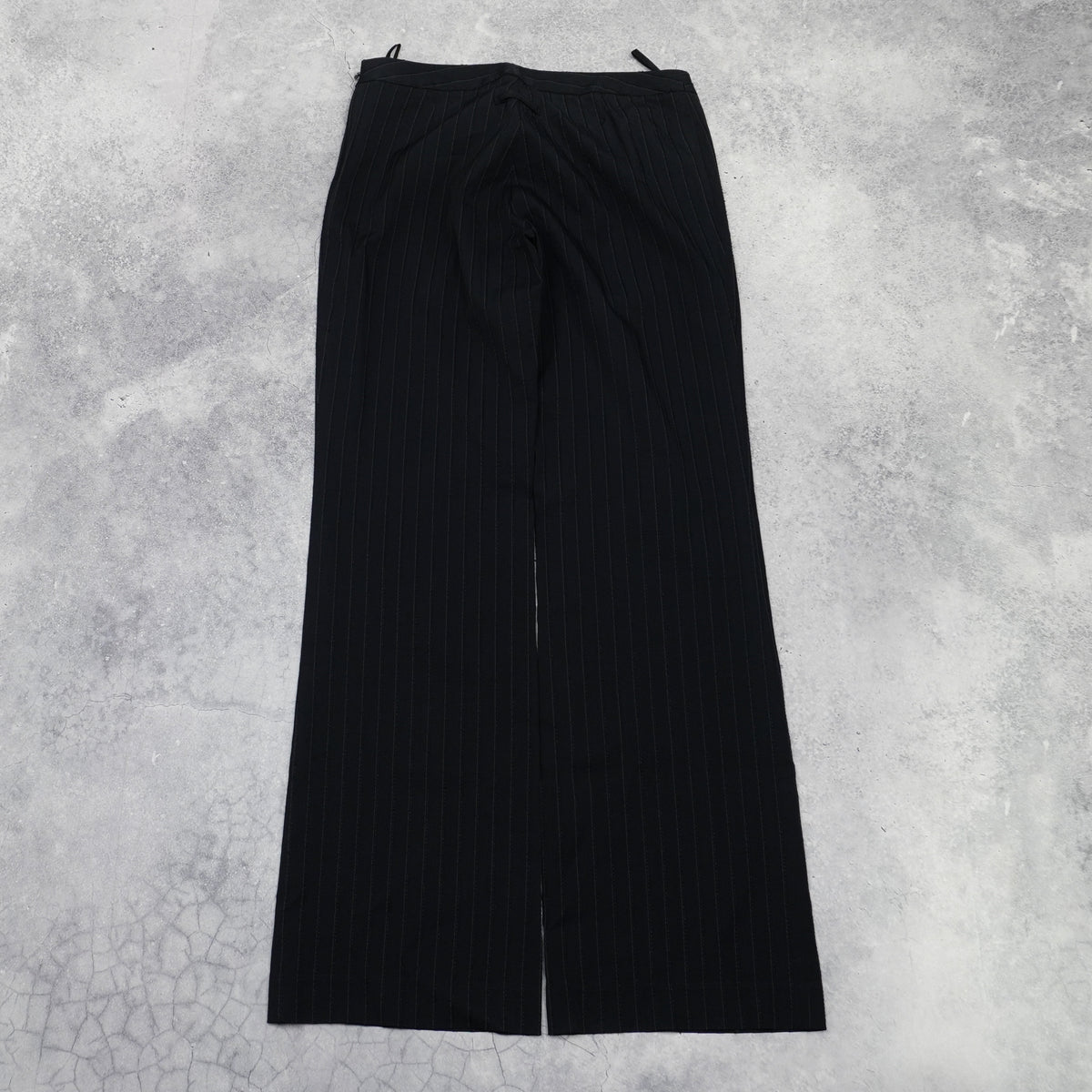 2000s Jean Paul Gaultier Femme Pinstripe Flare Pants