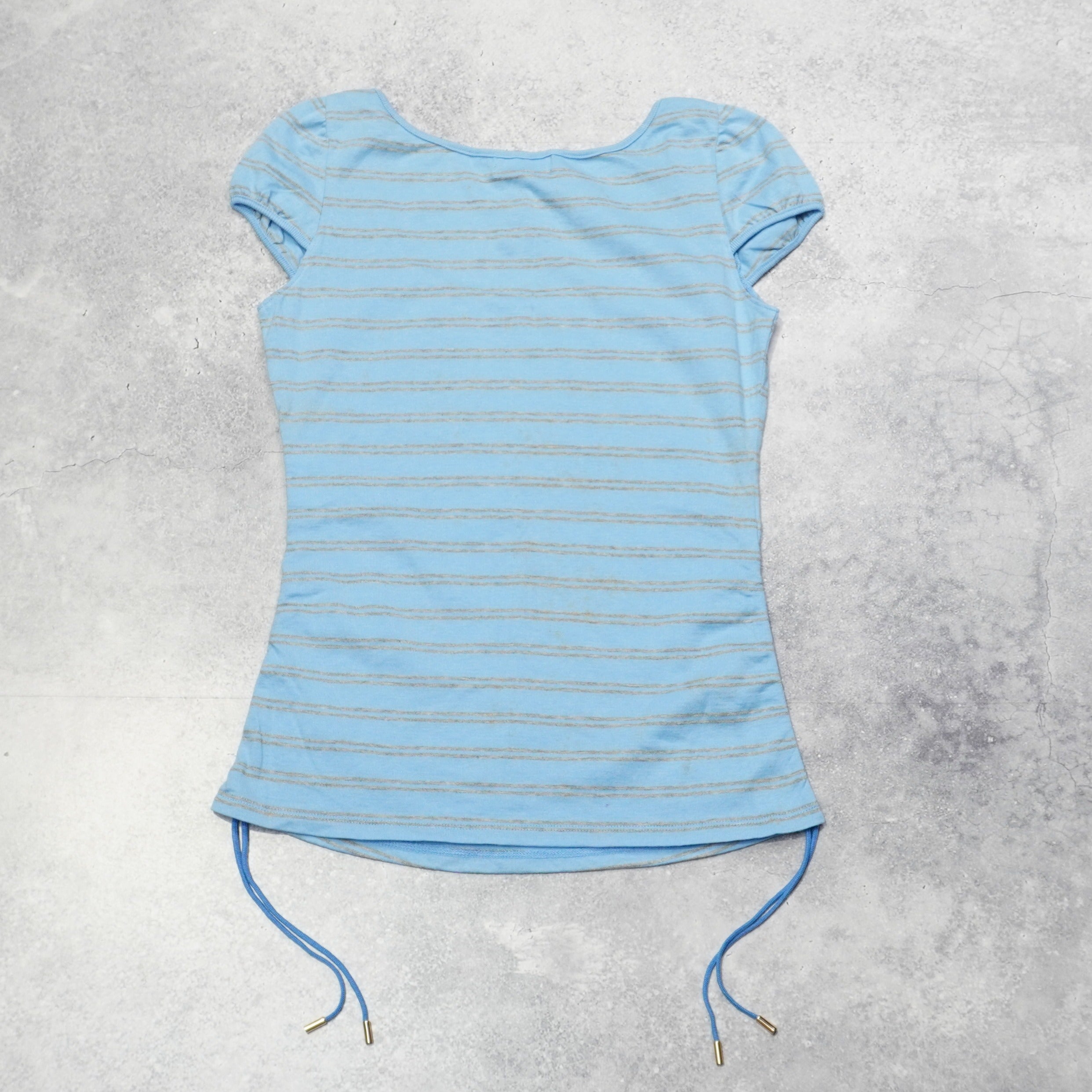 2000s Burberry Blue Label Striped Top