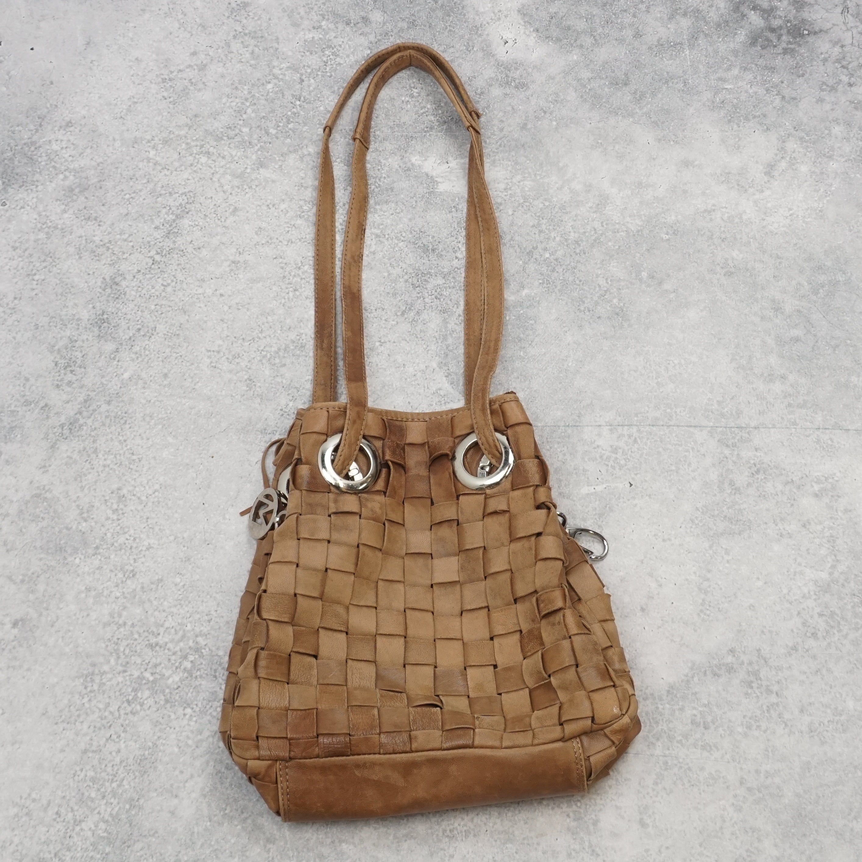 Manzoni Woven Leather Handbag