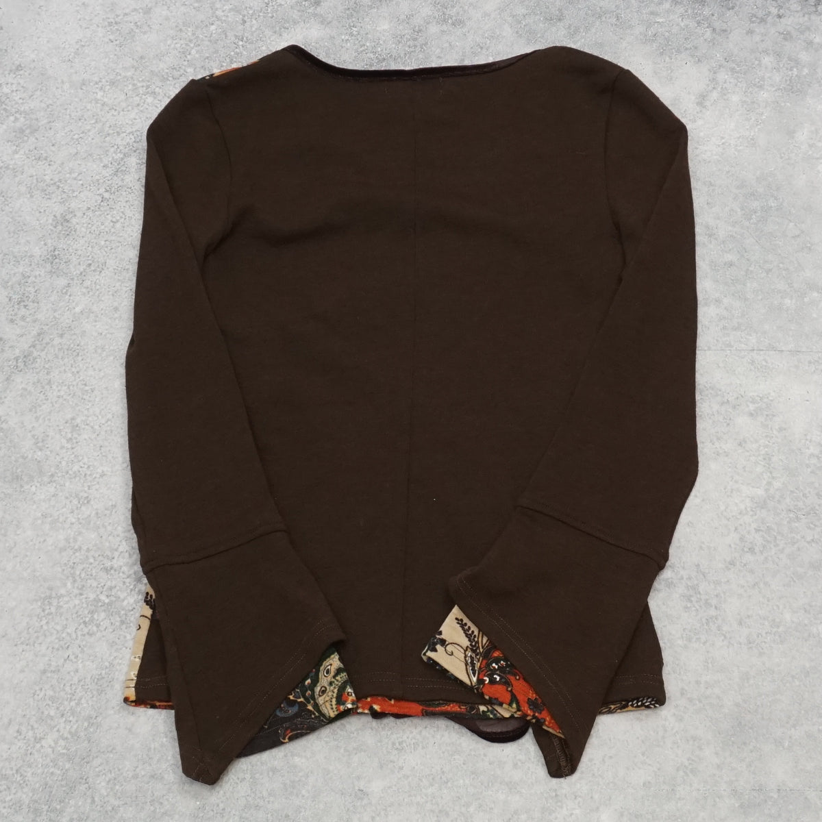 2000s Ozz On Patchwork Wrap Paisley Top