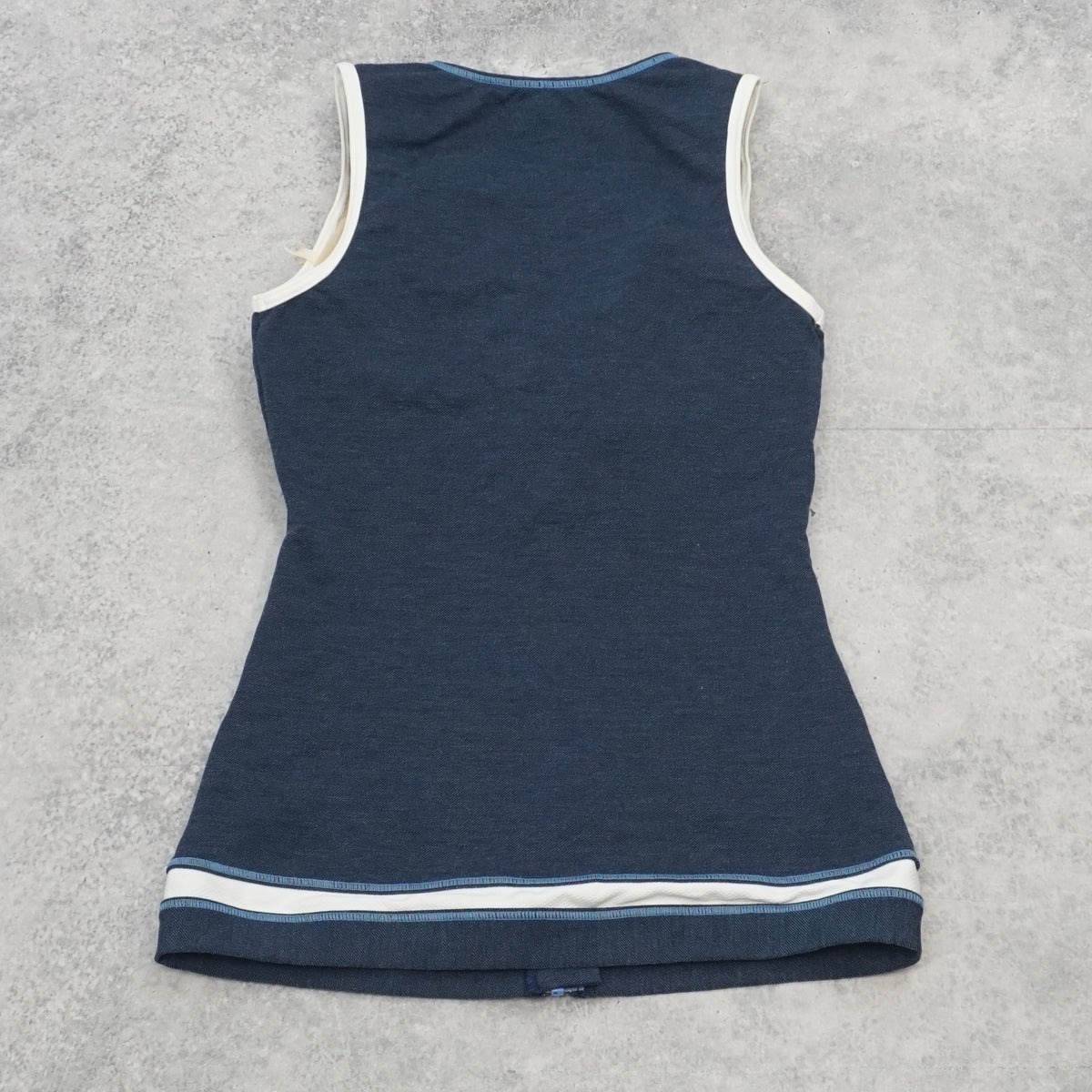 2000s Rbk Zip Fitted Vest Top