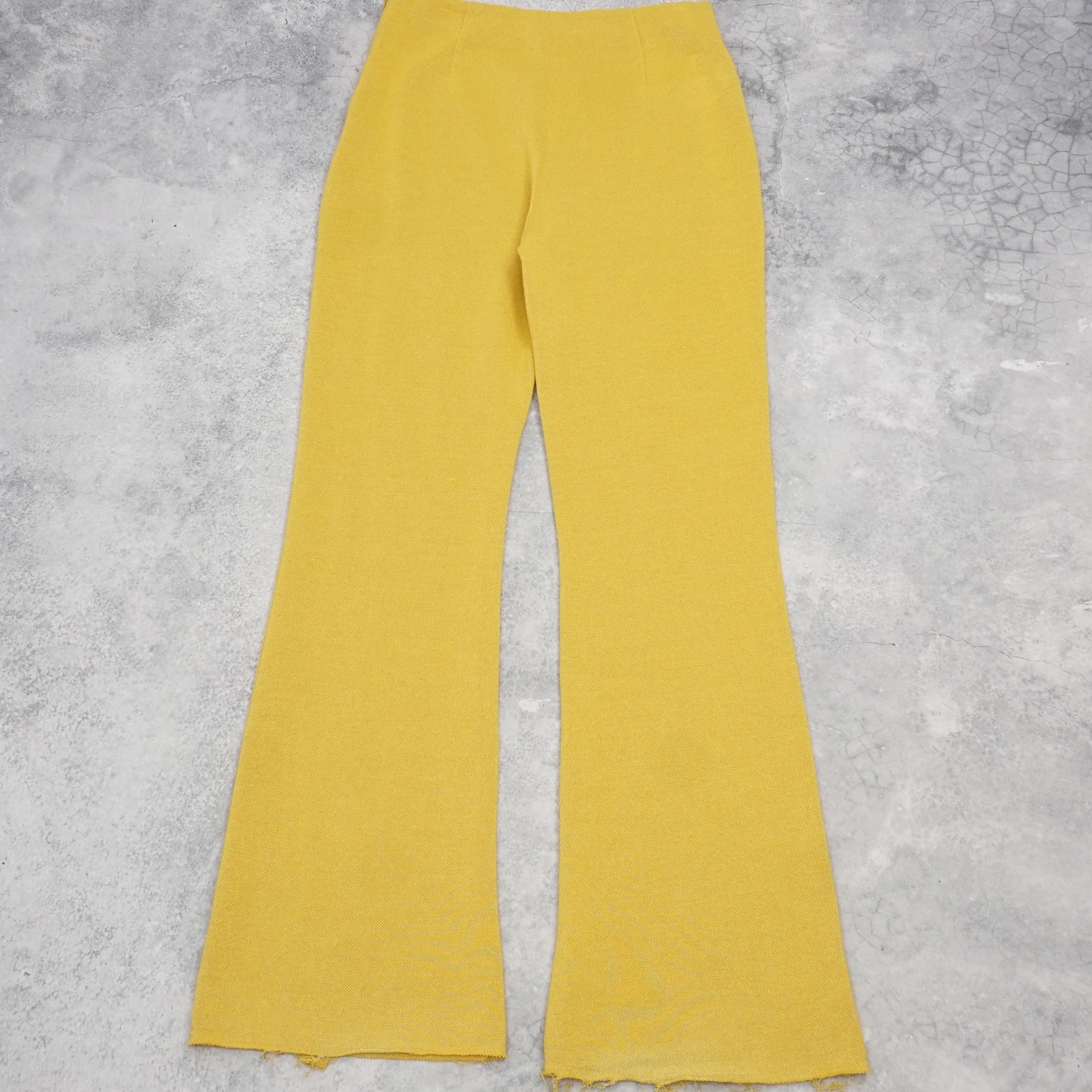 Camilla And Marc Knitted Yellow Pants Flared