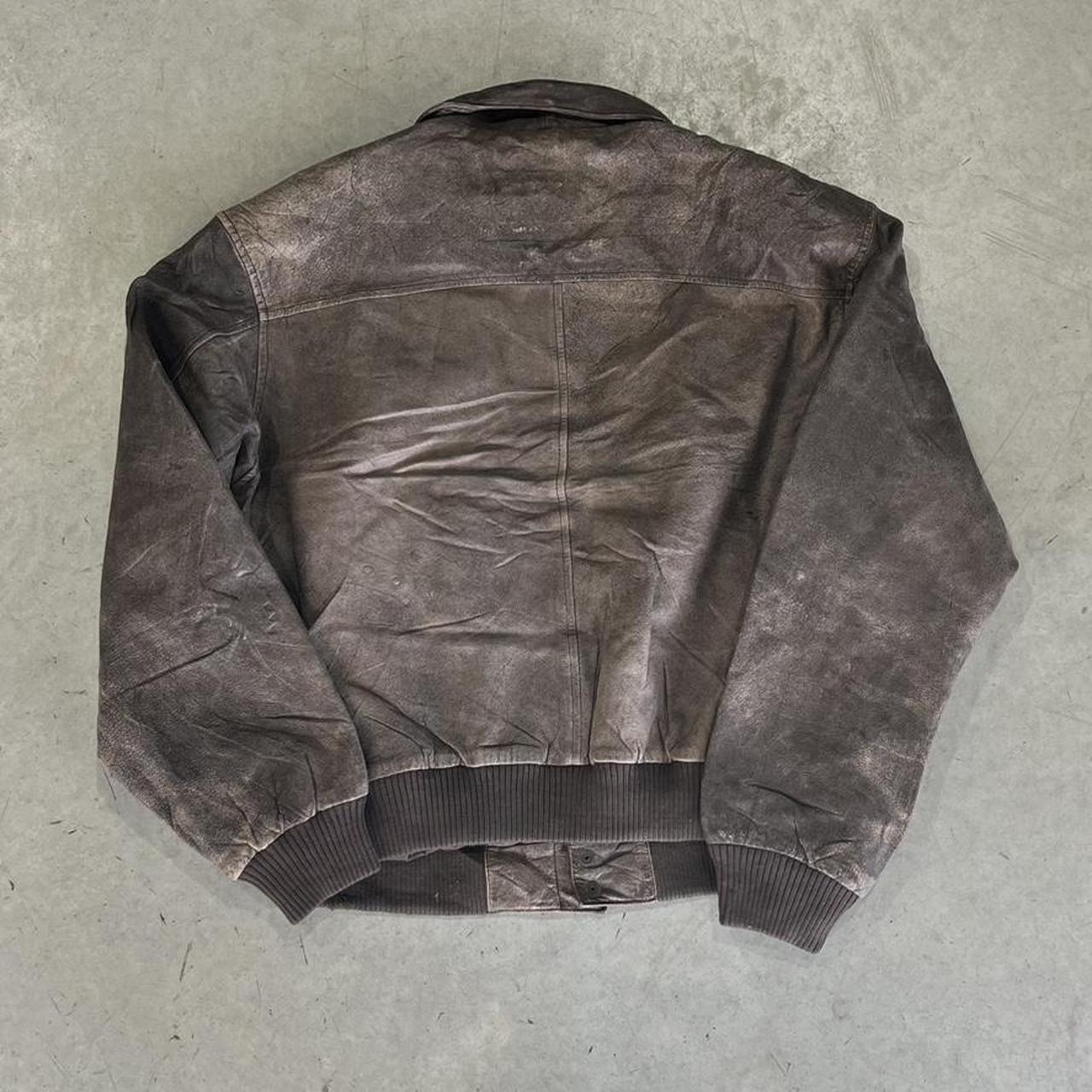90s Aviator Leather Jacket
