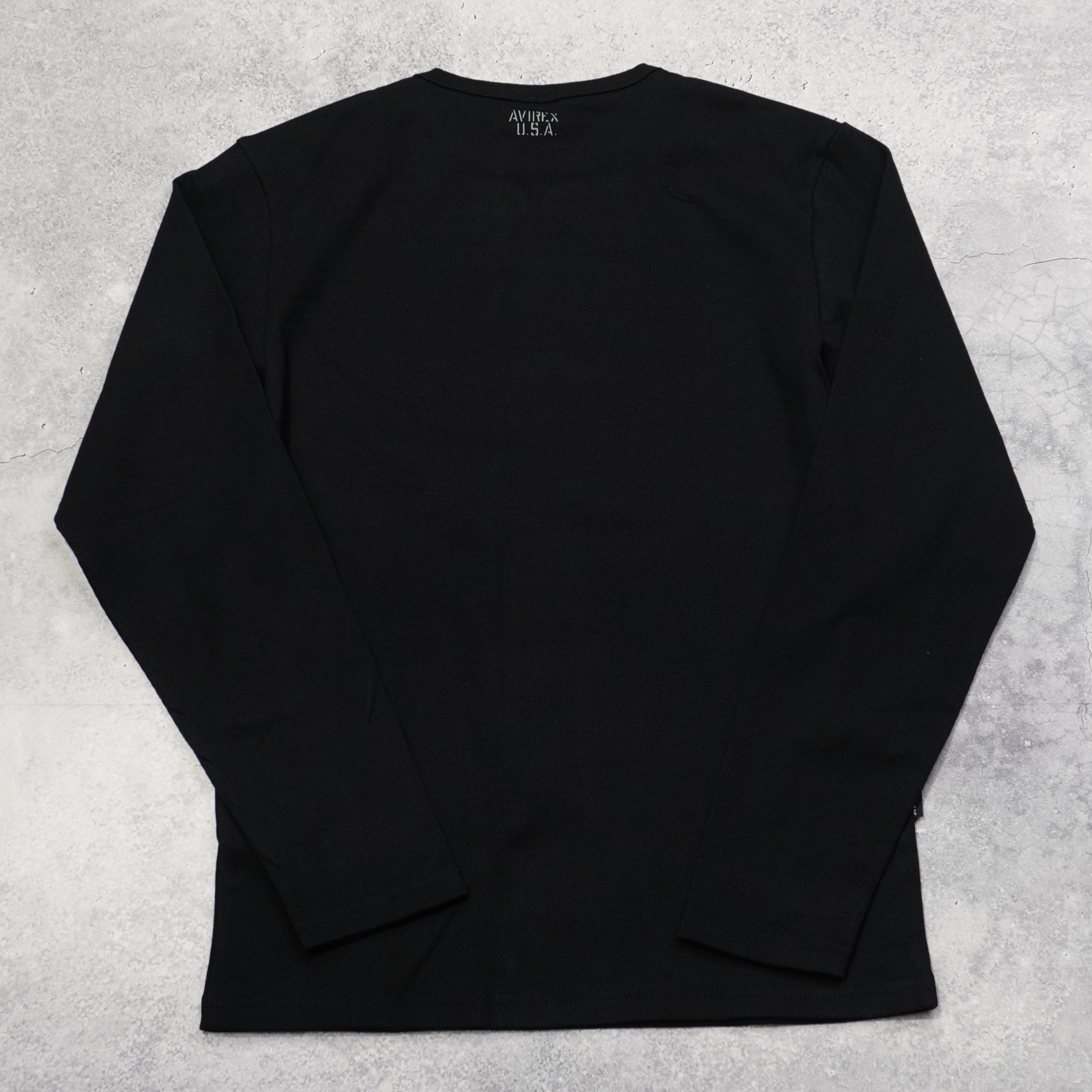 Avirex Ribbed Long Sleeve T-Shirt