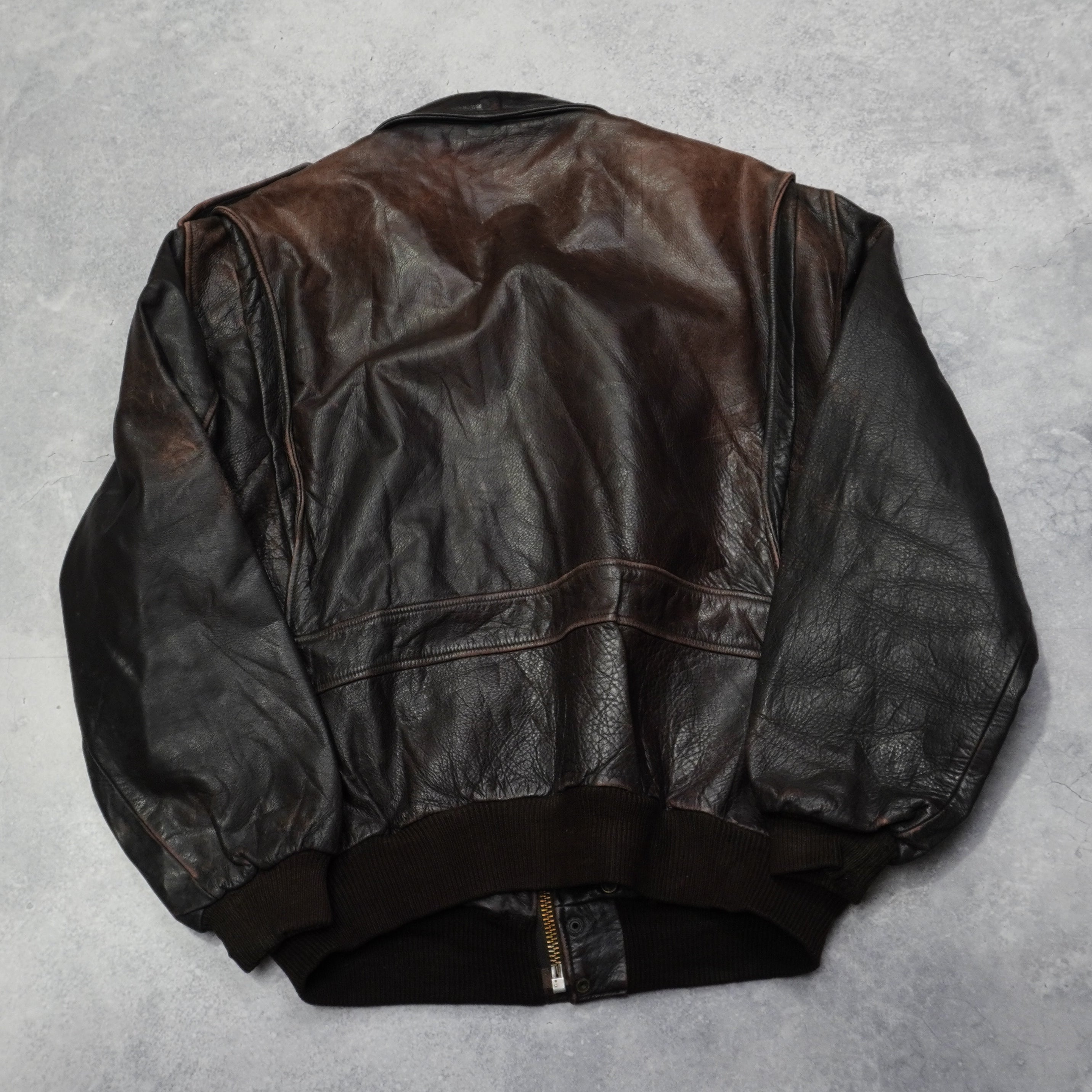 90s Aviator Leather Jacket