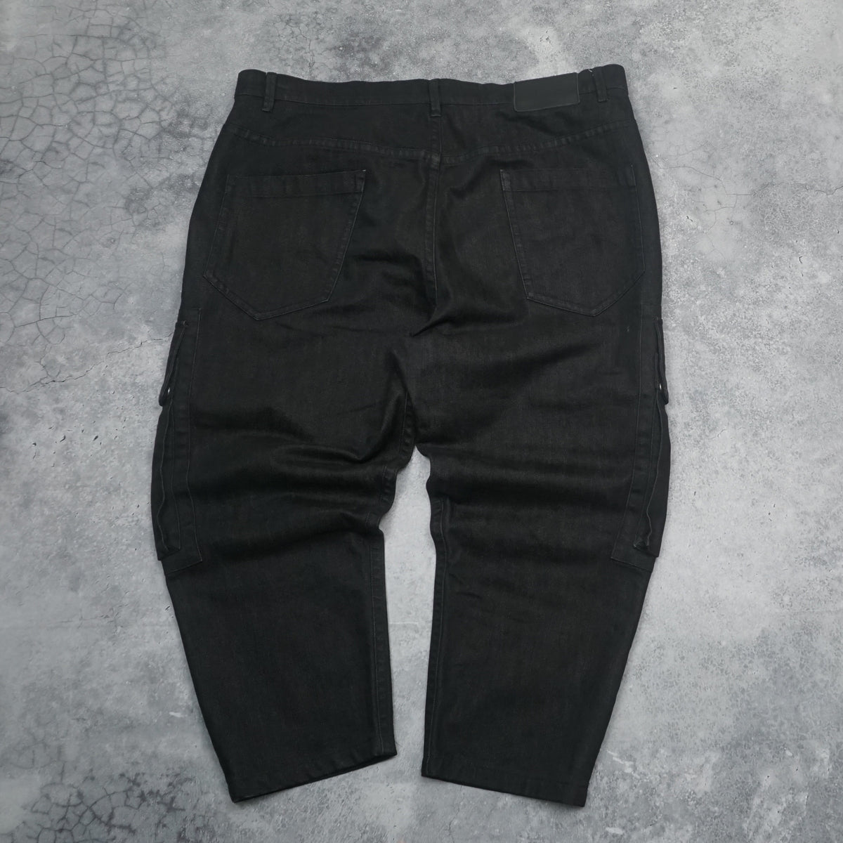 Helmut Lang Black Denim Utility Cargo Pants