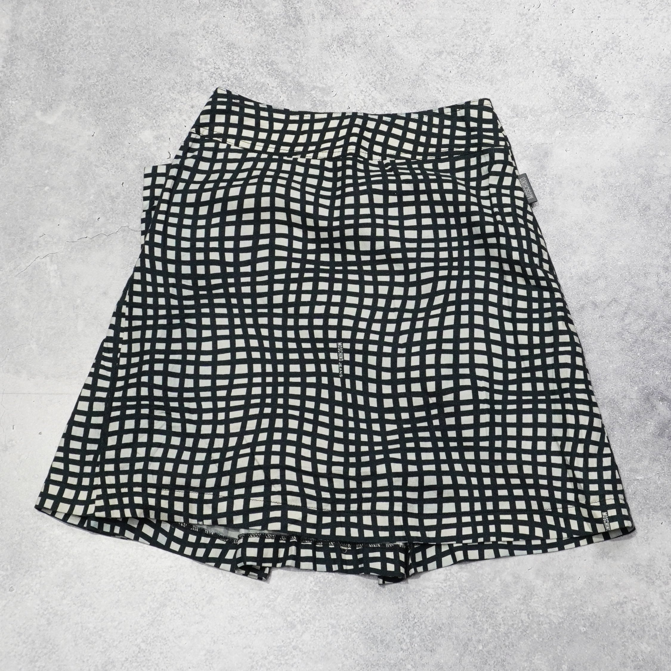 2000s Moschino Checked Pattern Skirt