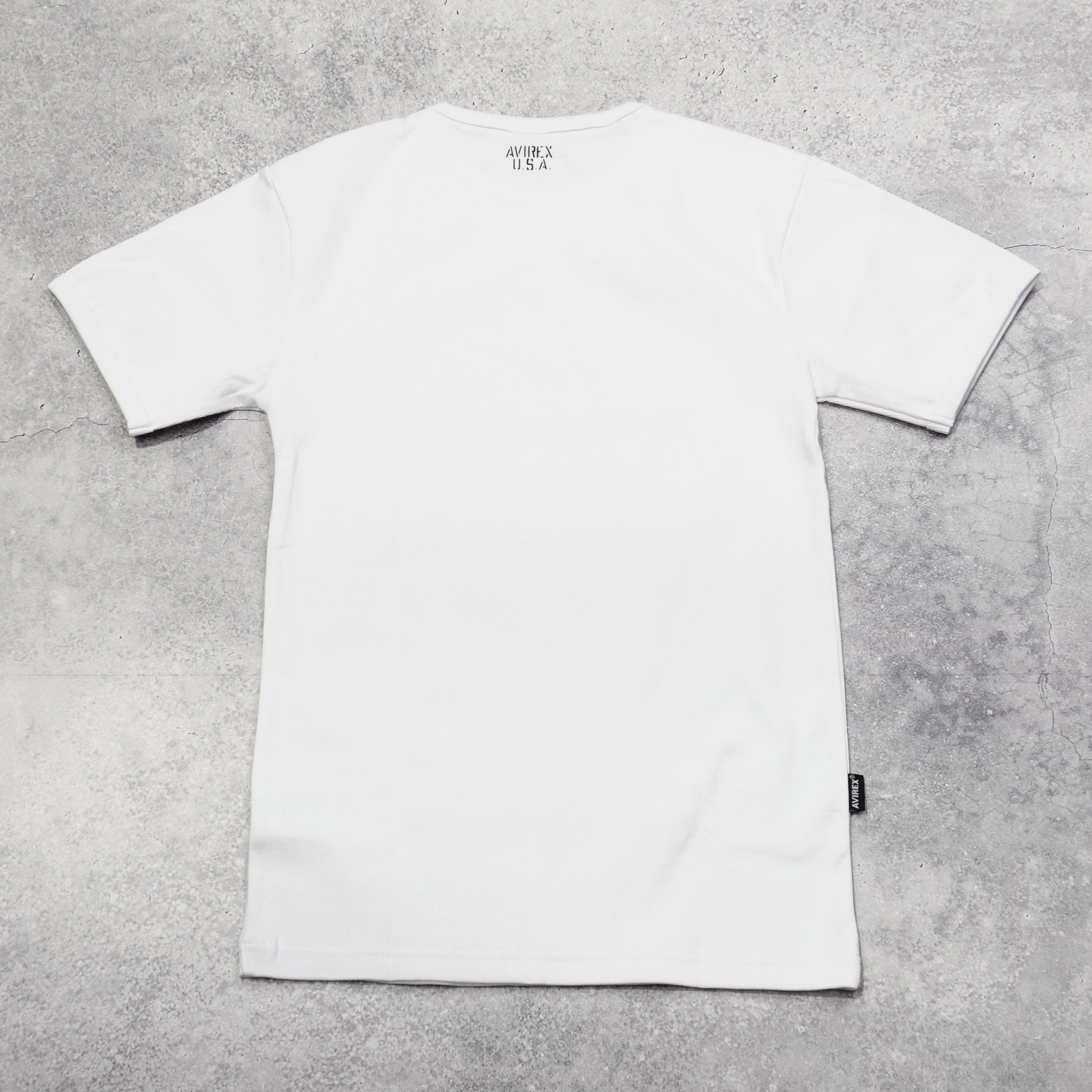 Avirex Ribbed Short Sleeve T-Shirt