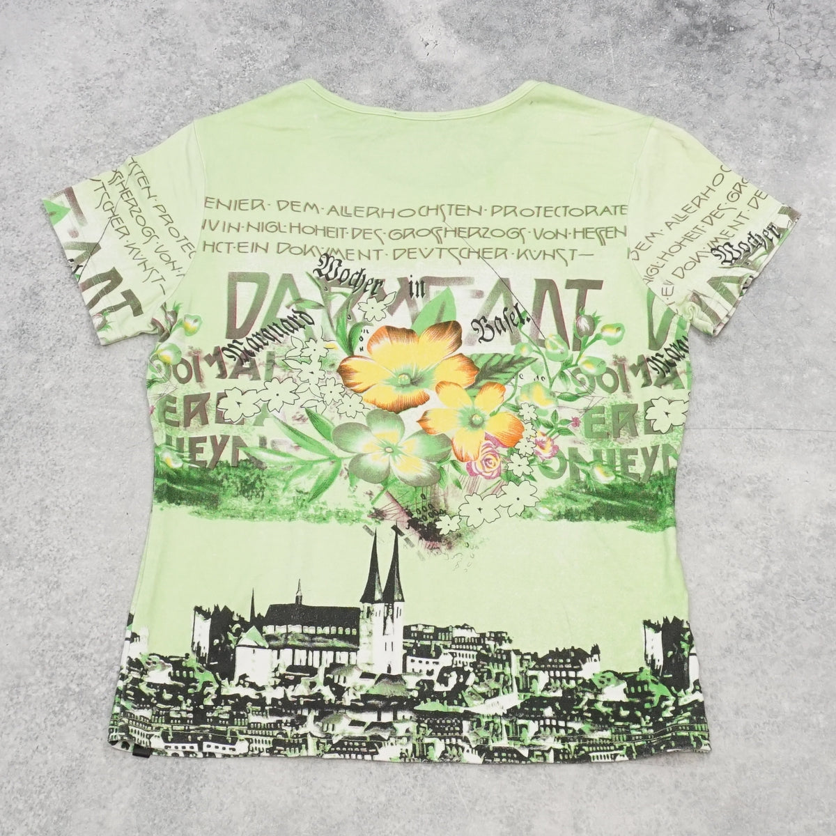 2000s Miss Sixty Graphic Floral T-Shirt