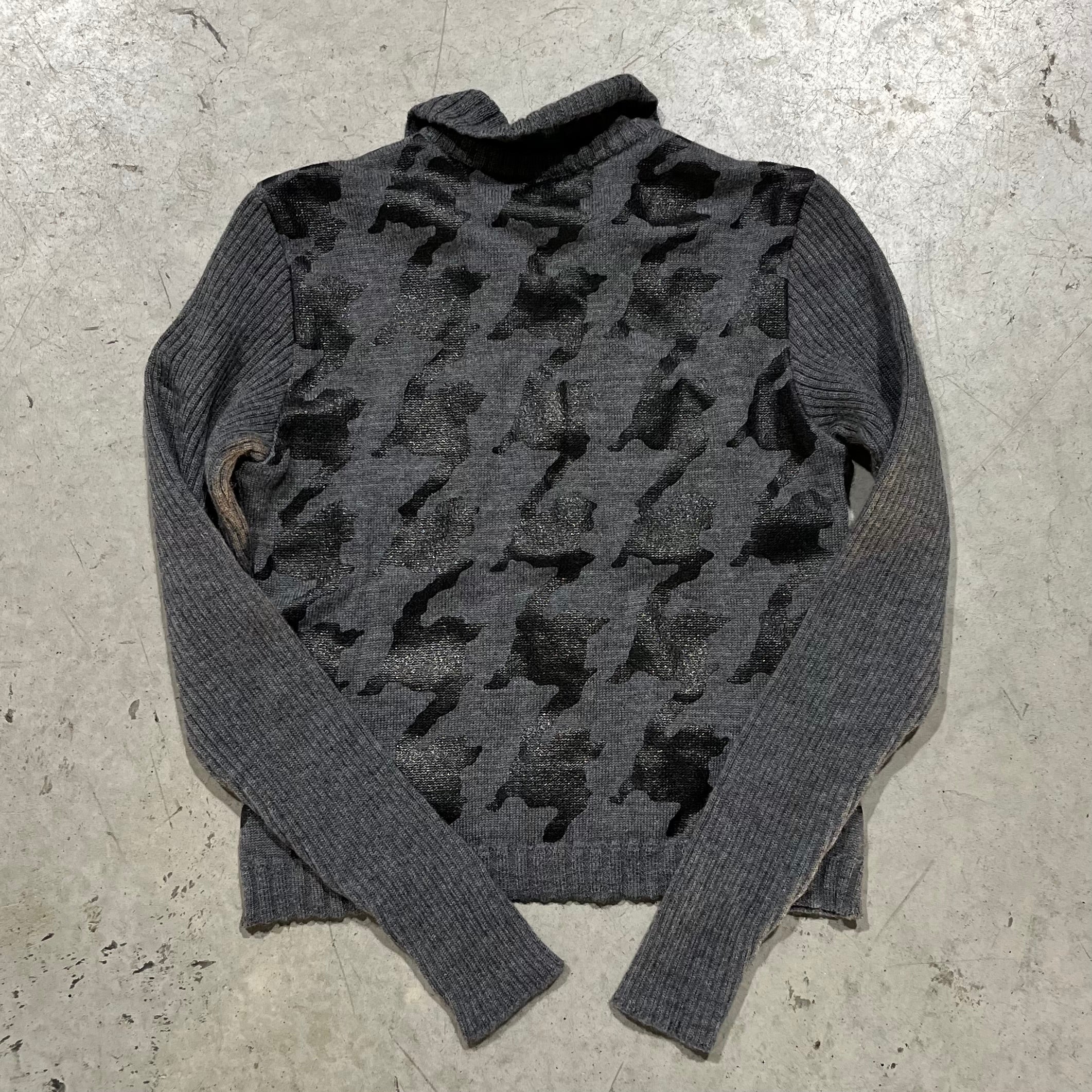 Balenciaga Graphic Cutout Knit Sweater