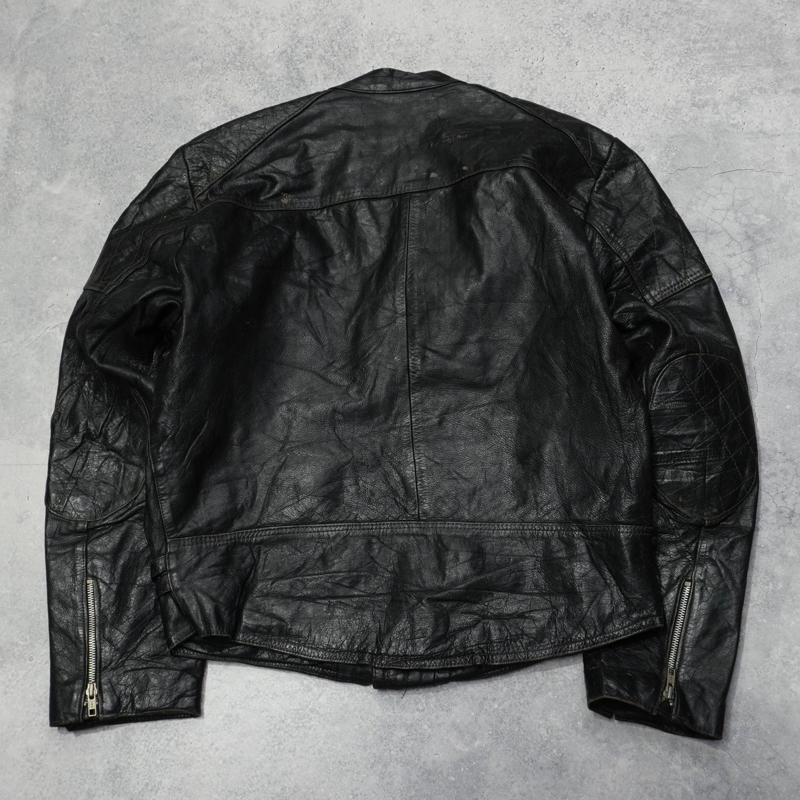 90s Biker Leather Jacket