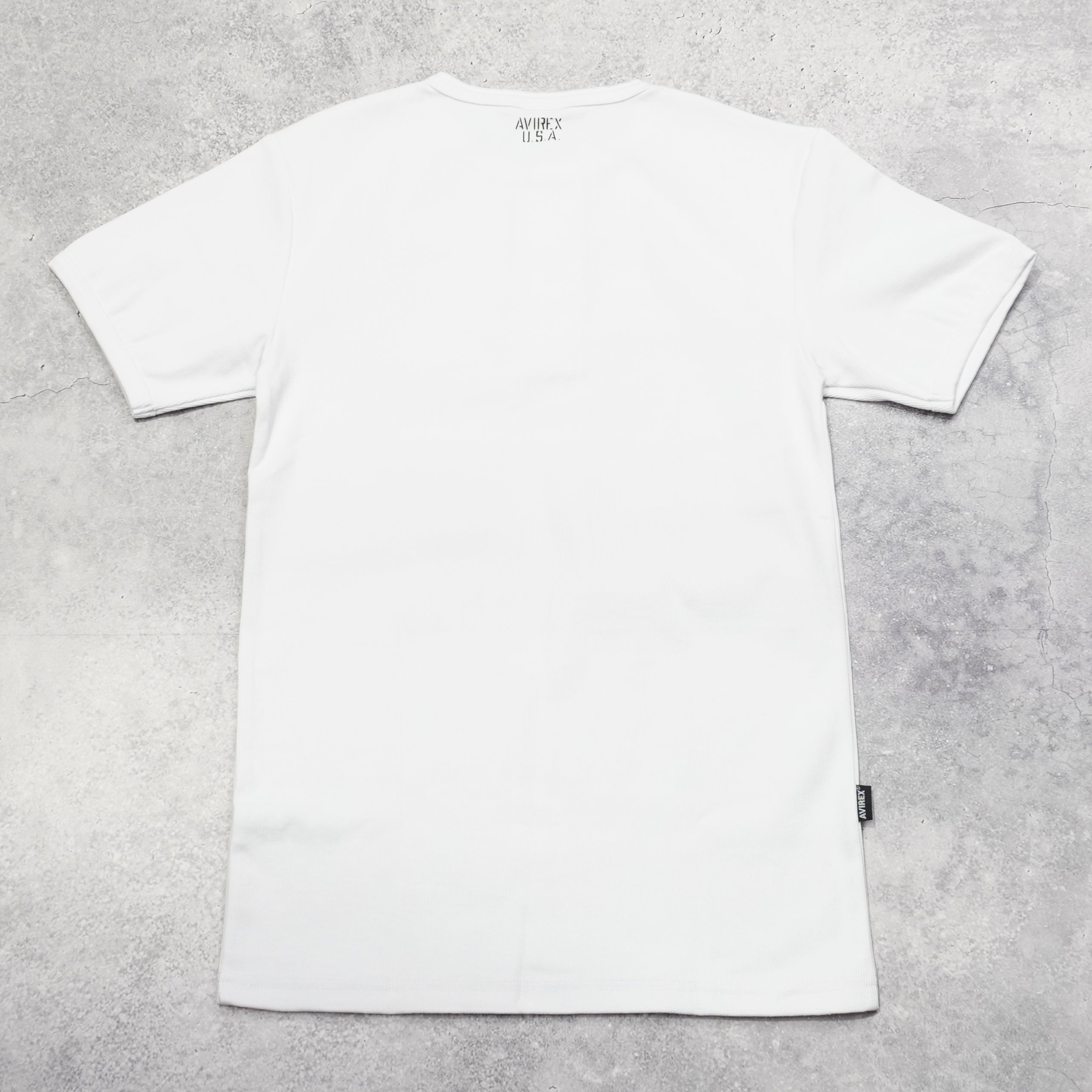 Avirex Ribbed Henley T-Shirt