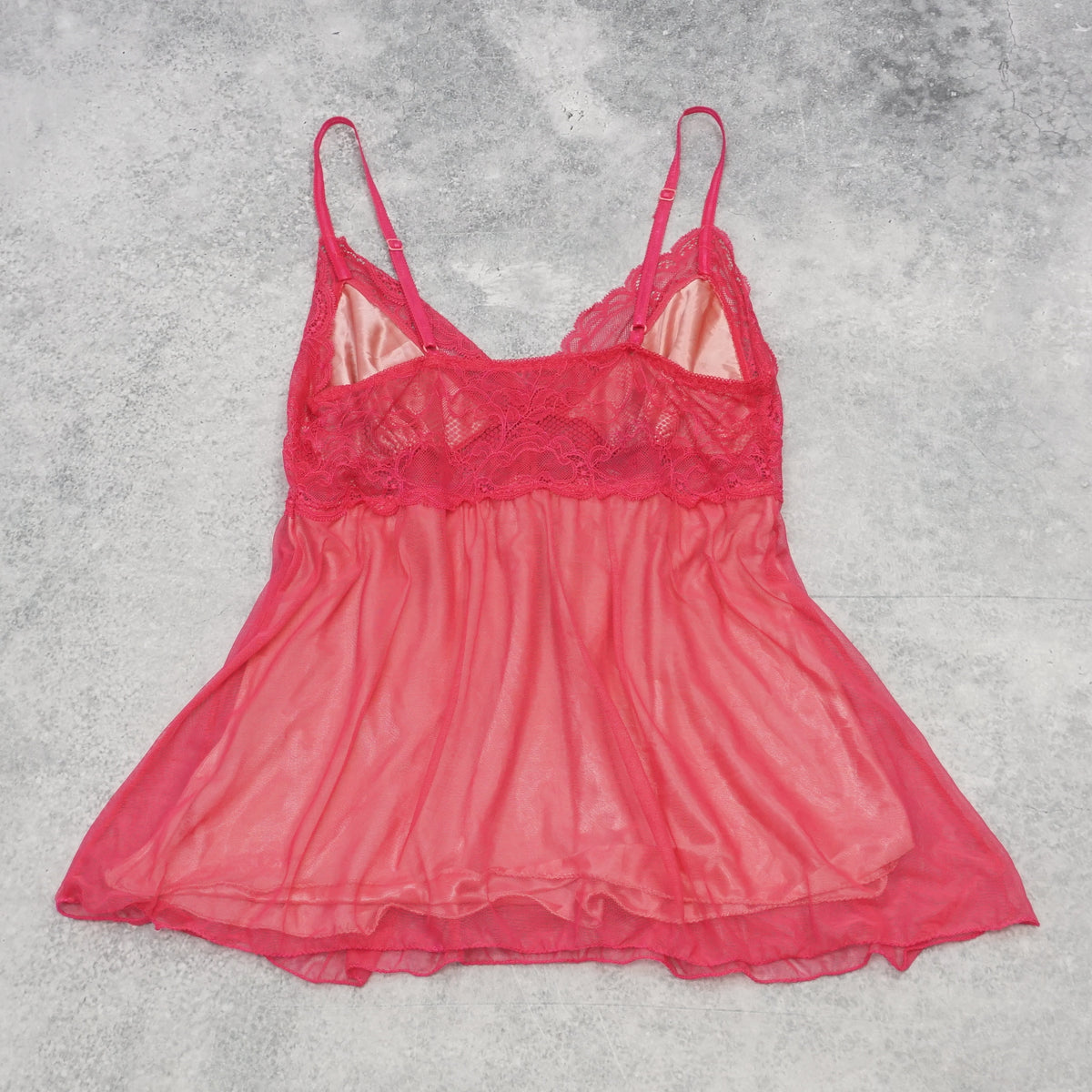 2000s Sheer Lace Cami Top