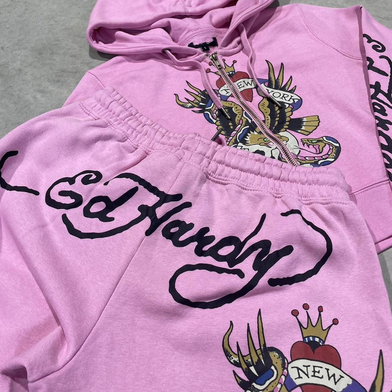 2000s Ed Hardy Graphic Hoodie Crop