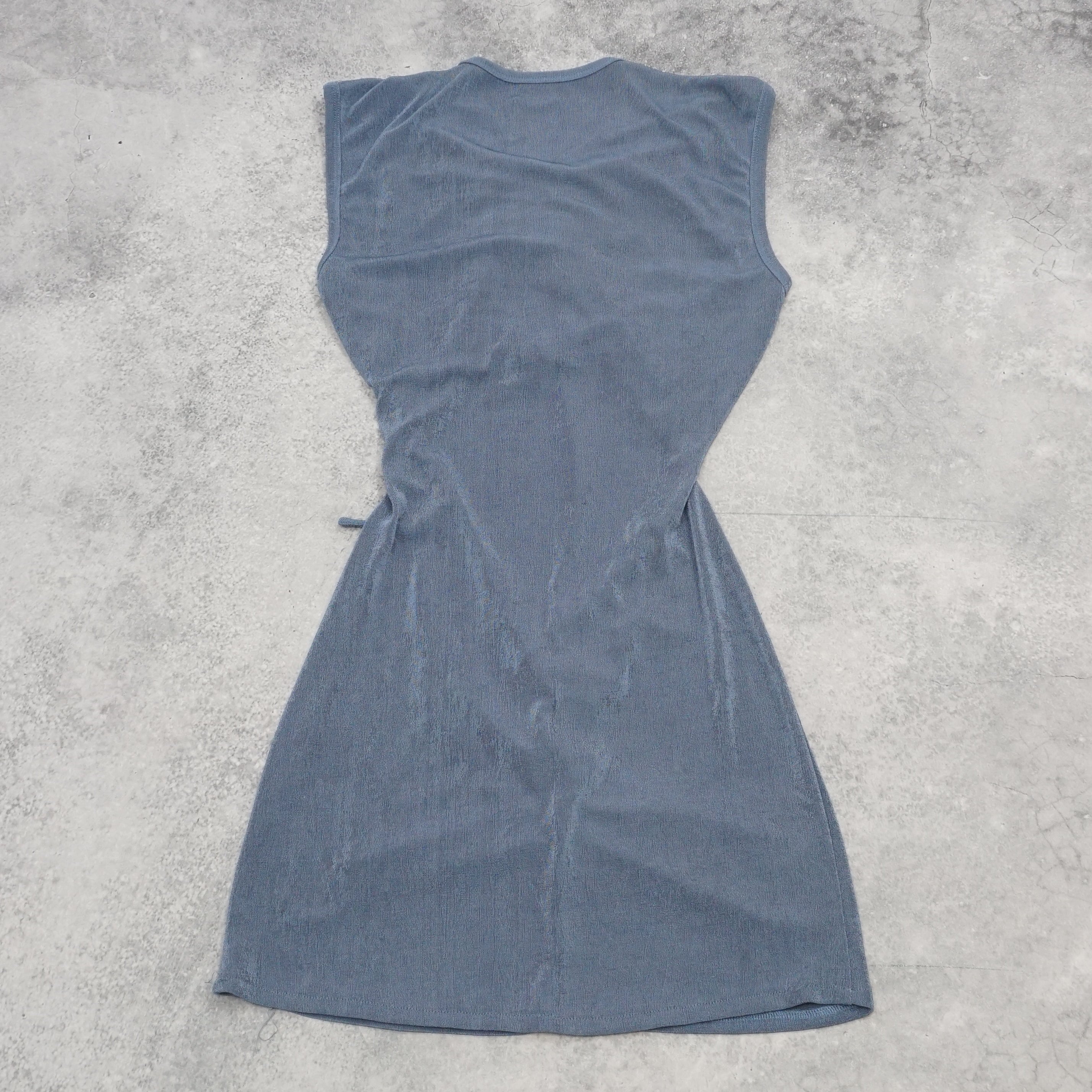 With Jean Ruched Sleeveless Dress