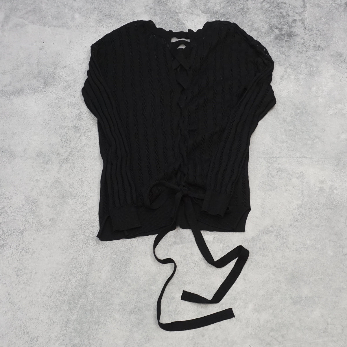 Cable Knit Tie Top