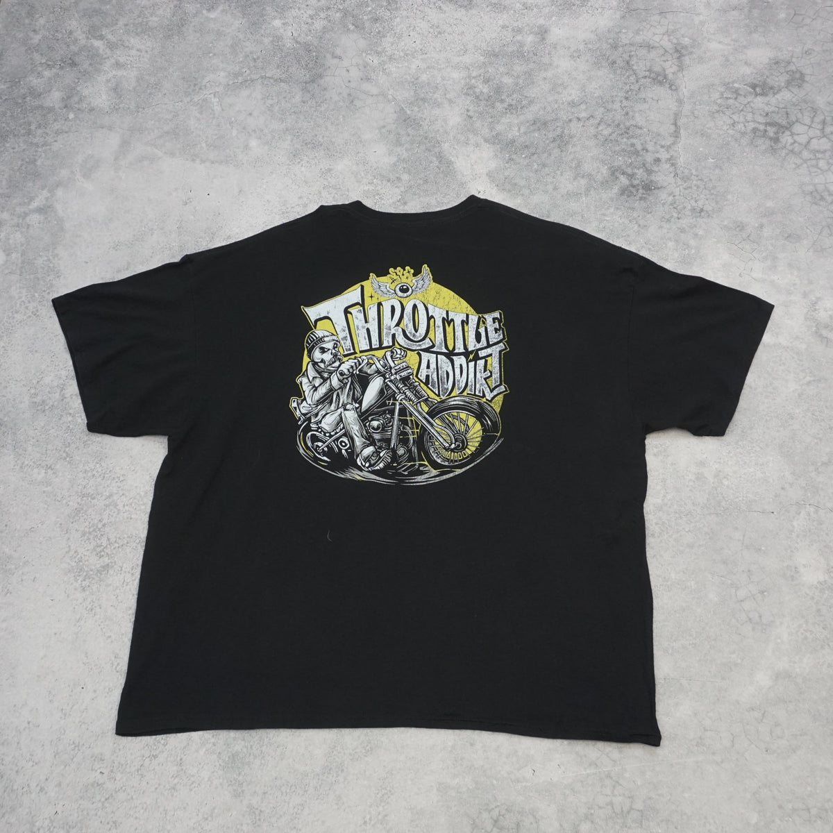 Throttle Addict Biker Graphic T-Shirt