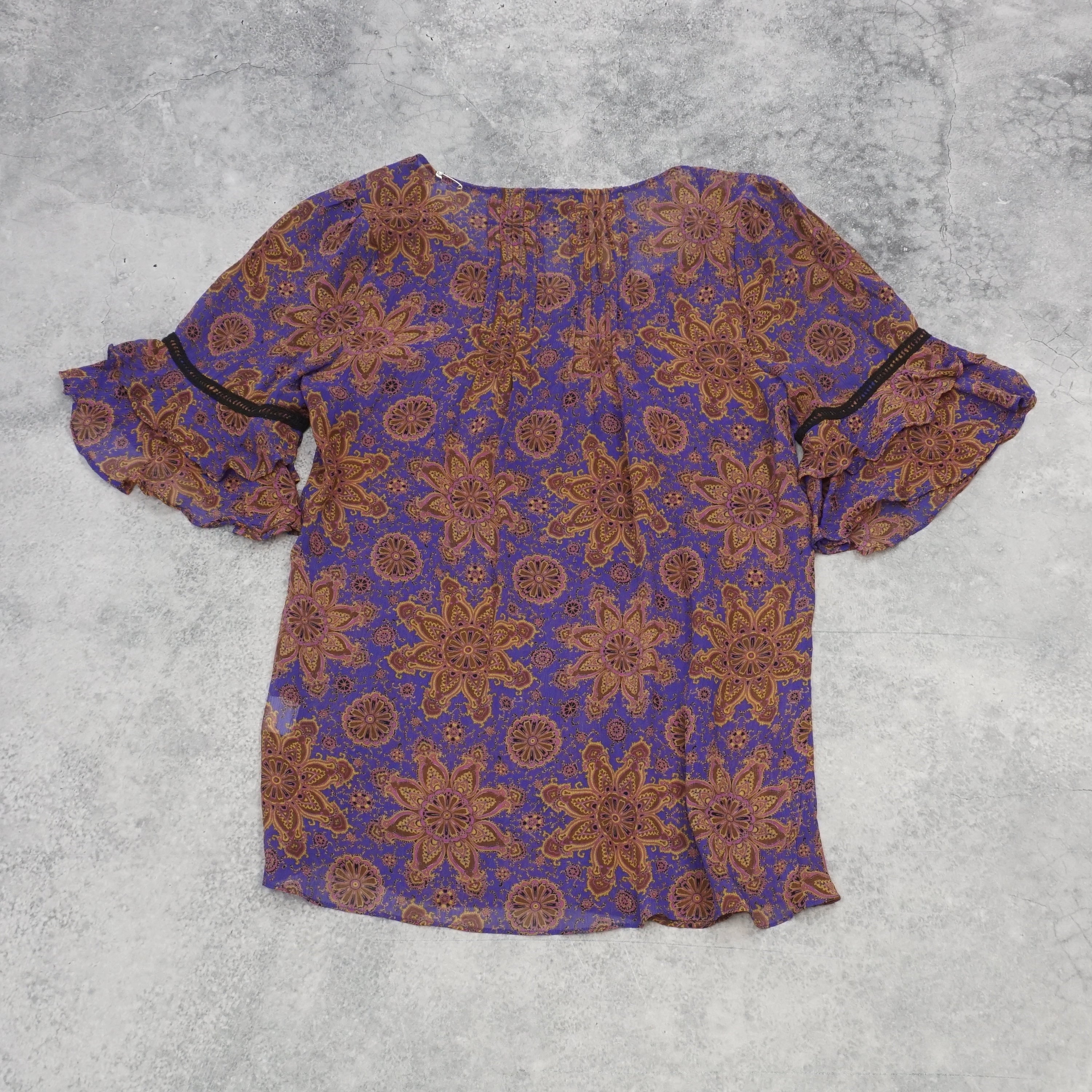 2000s Bluejuice Floral Print Top