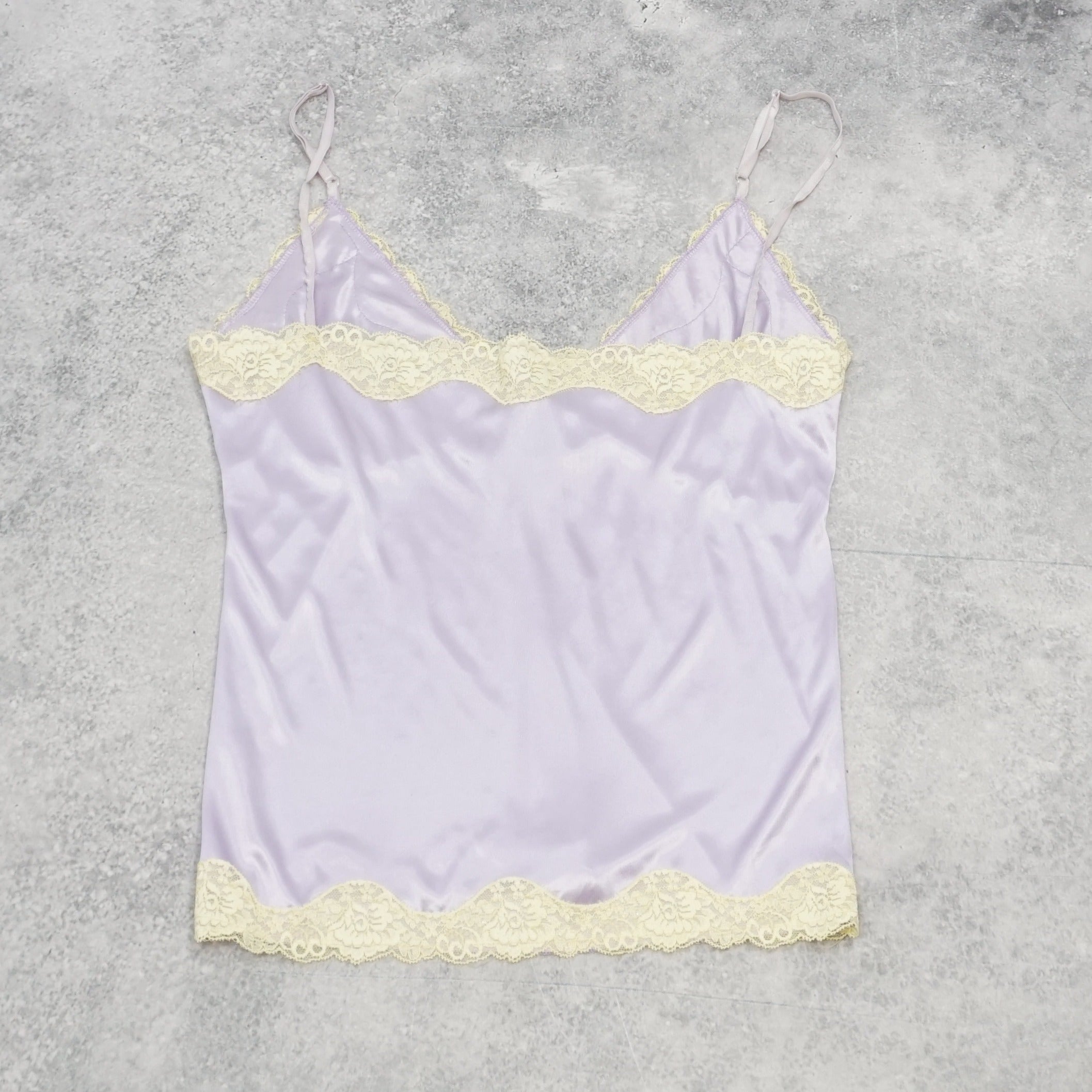 2000s Lace Trimmed Cami Top