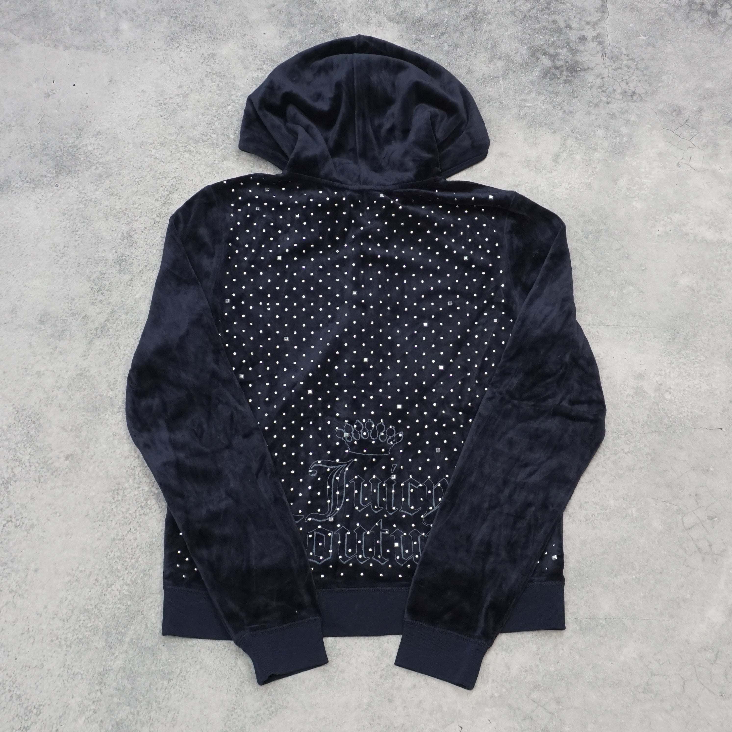2000s Juicy Couture Velour Zip Up Hoodie