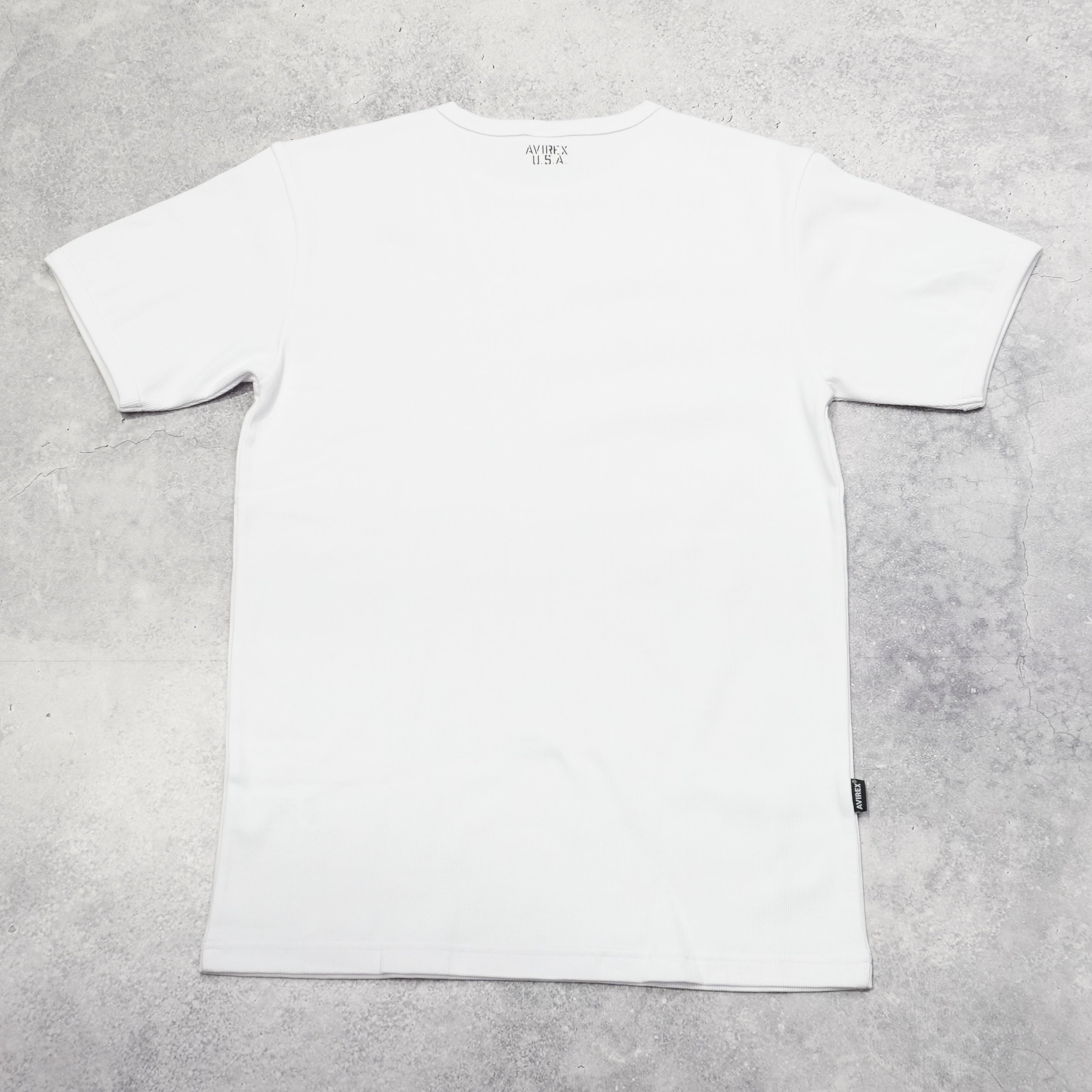 Avirex Ribbed Short Sleeve T-Shirt