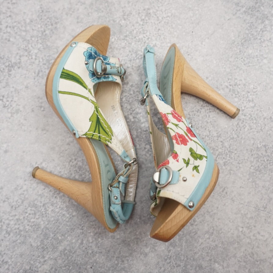 Dior Floral Design Shoes Heels