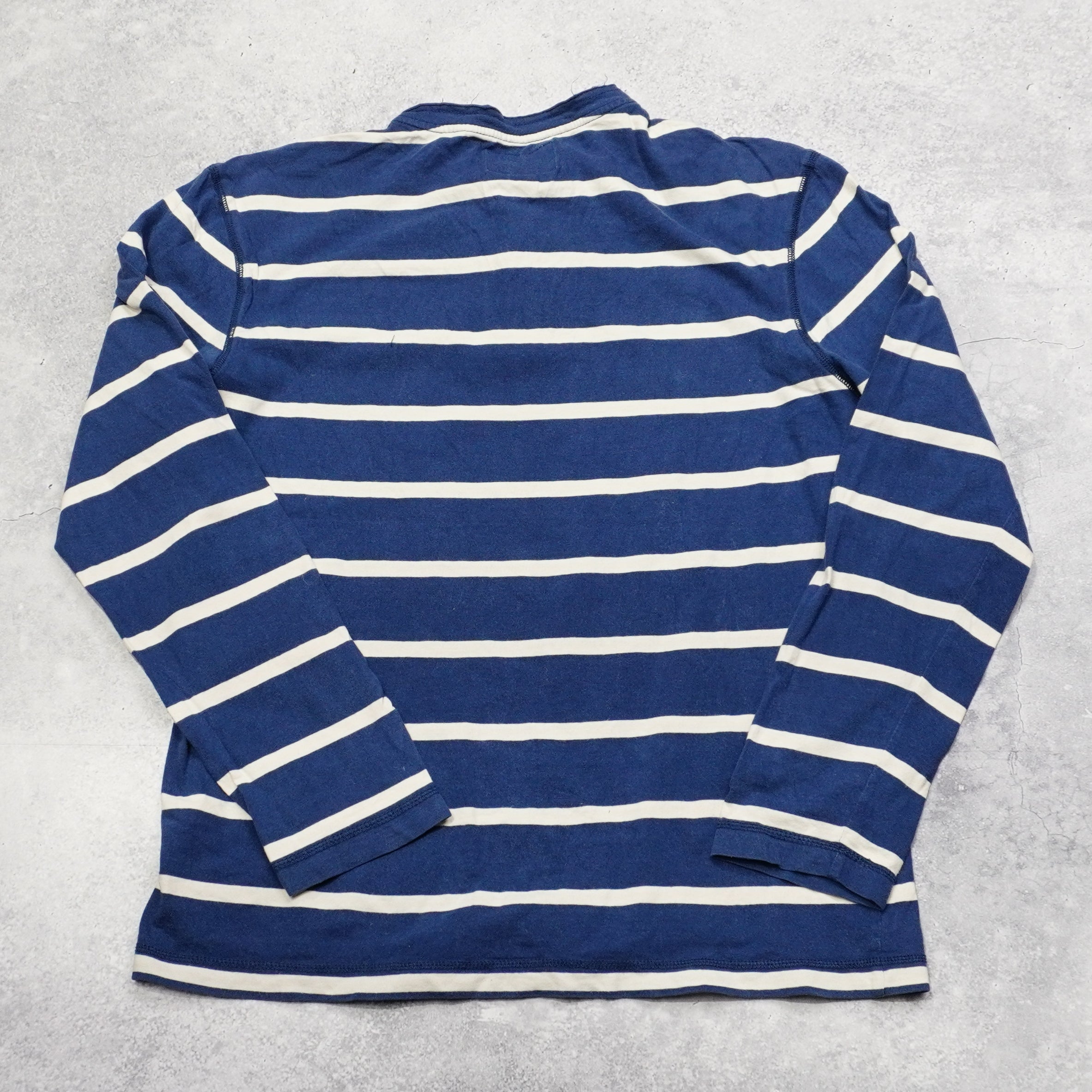 2000s Nautica Striped Henley T-Shirt