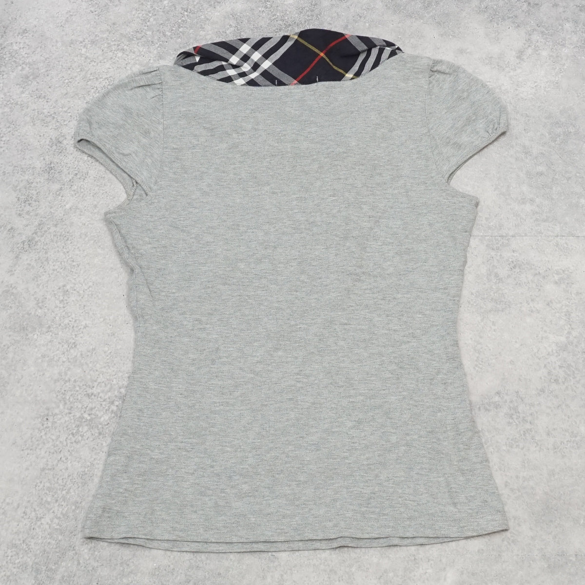 2000s Burberry London Nova Check Collar Top