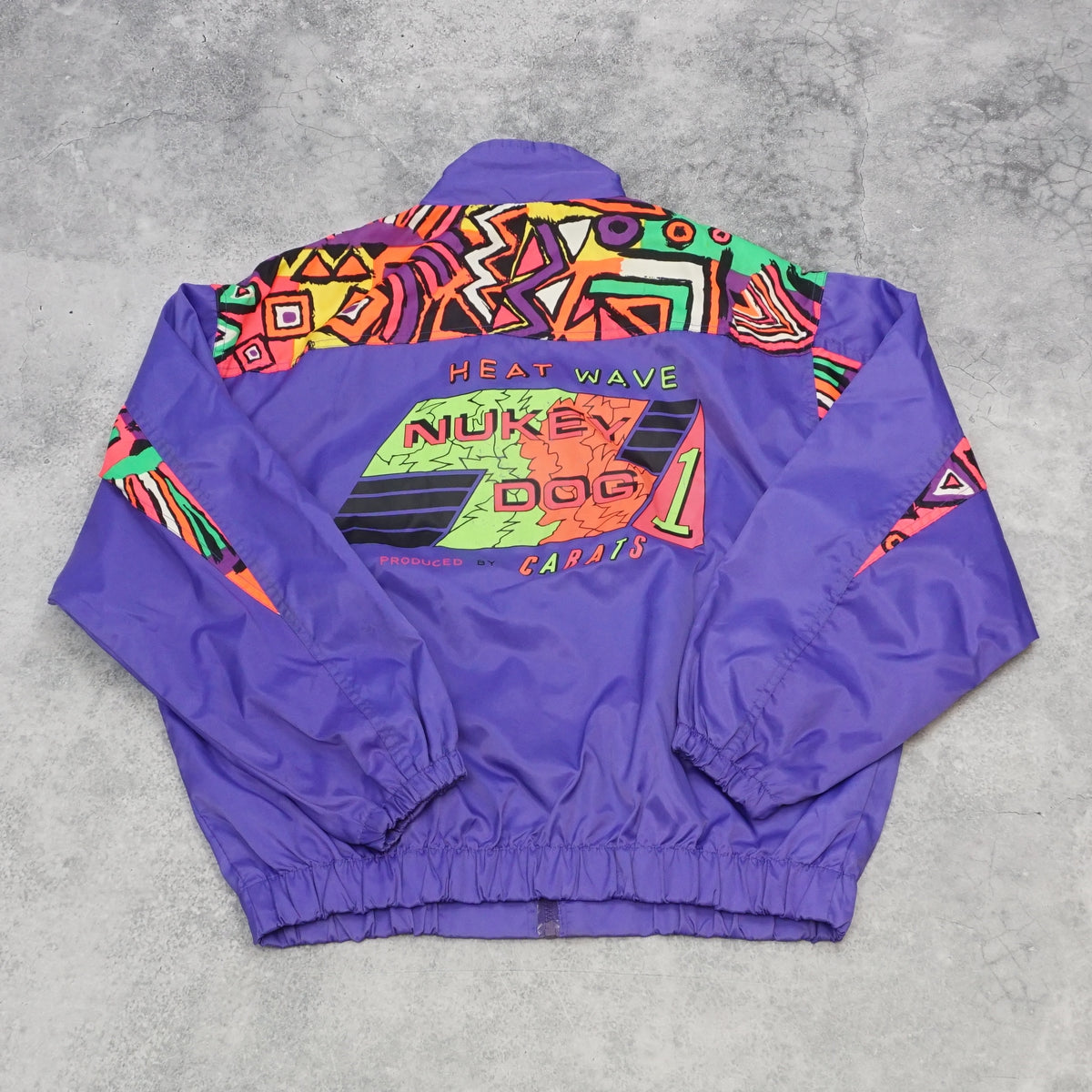 2000s Nuke Dog Retro Windbreaker Jacket
