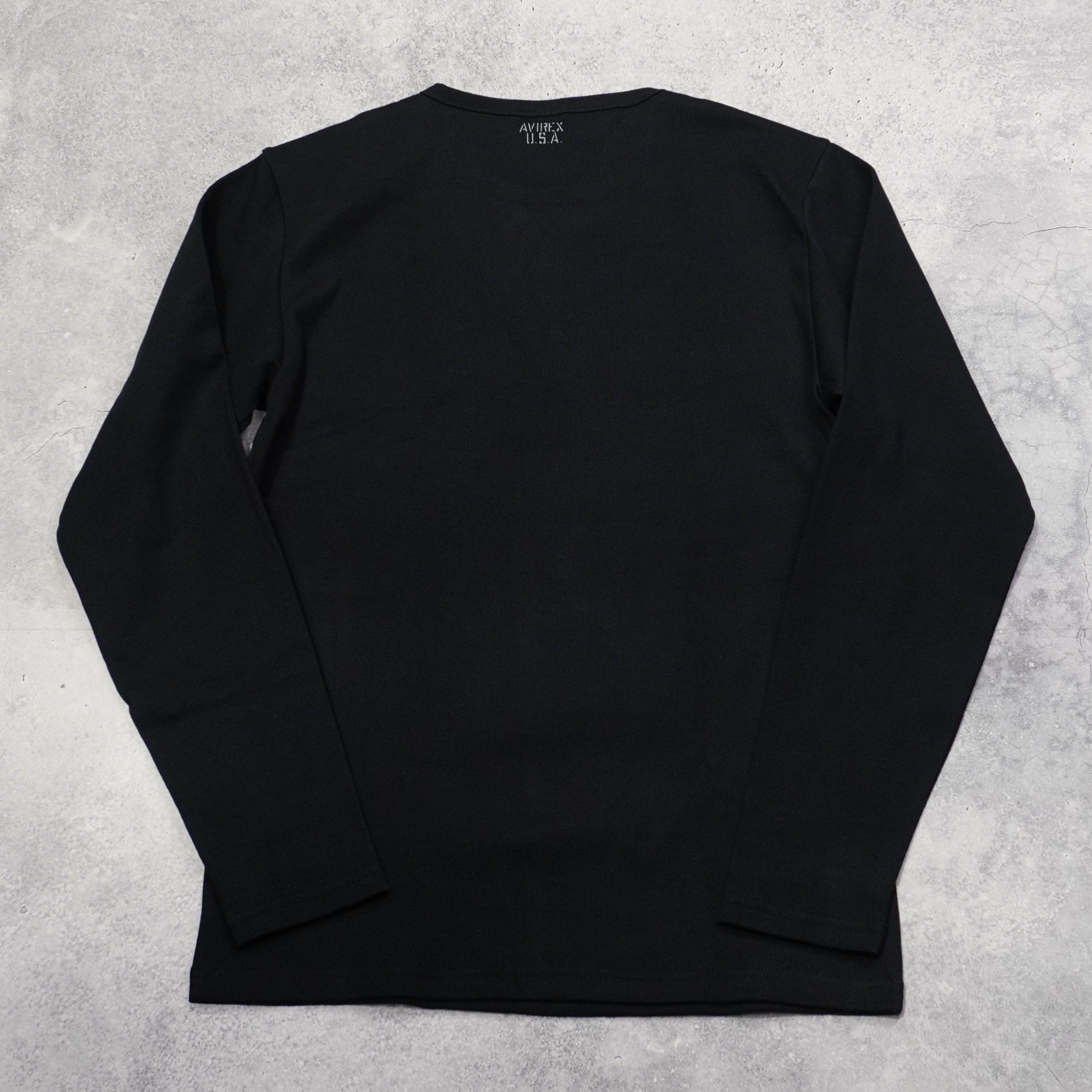 Avirex Ribbed Long Sleeve T-Shirt