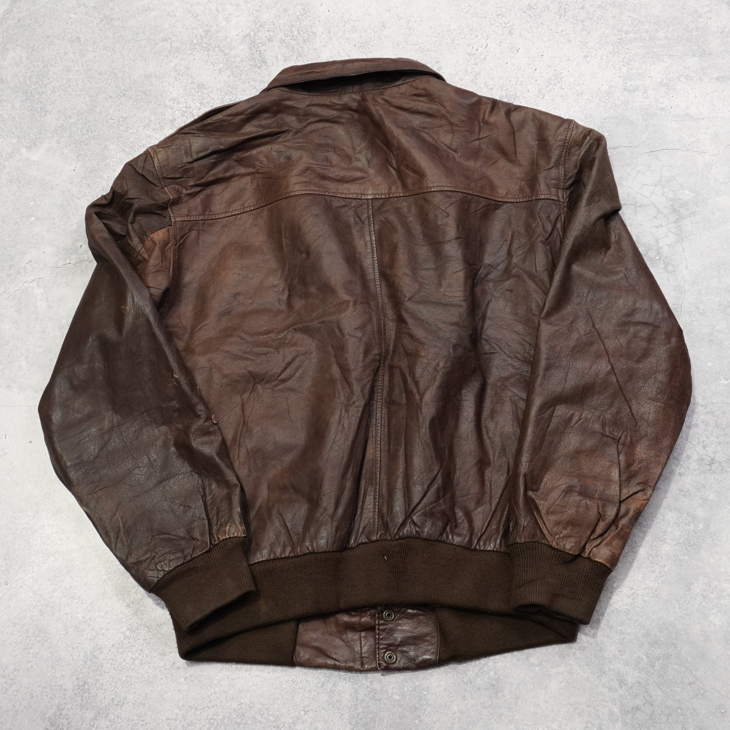 2000s Hill & Archer Aviator Leather Jacket