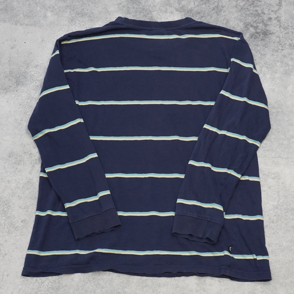 2000s Stussy World Tribe Striped Longsleeve T-Shirt