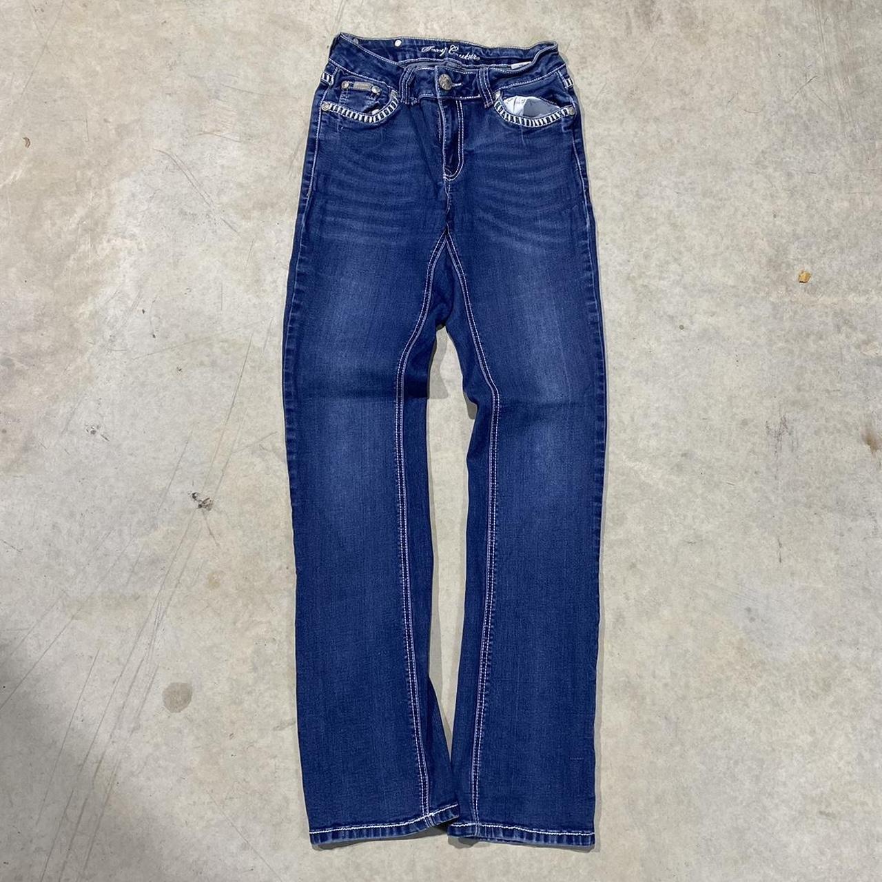 2000s Sexy Couture Embroidered Jeans