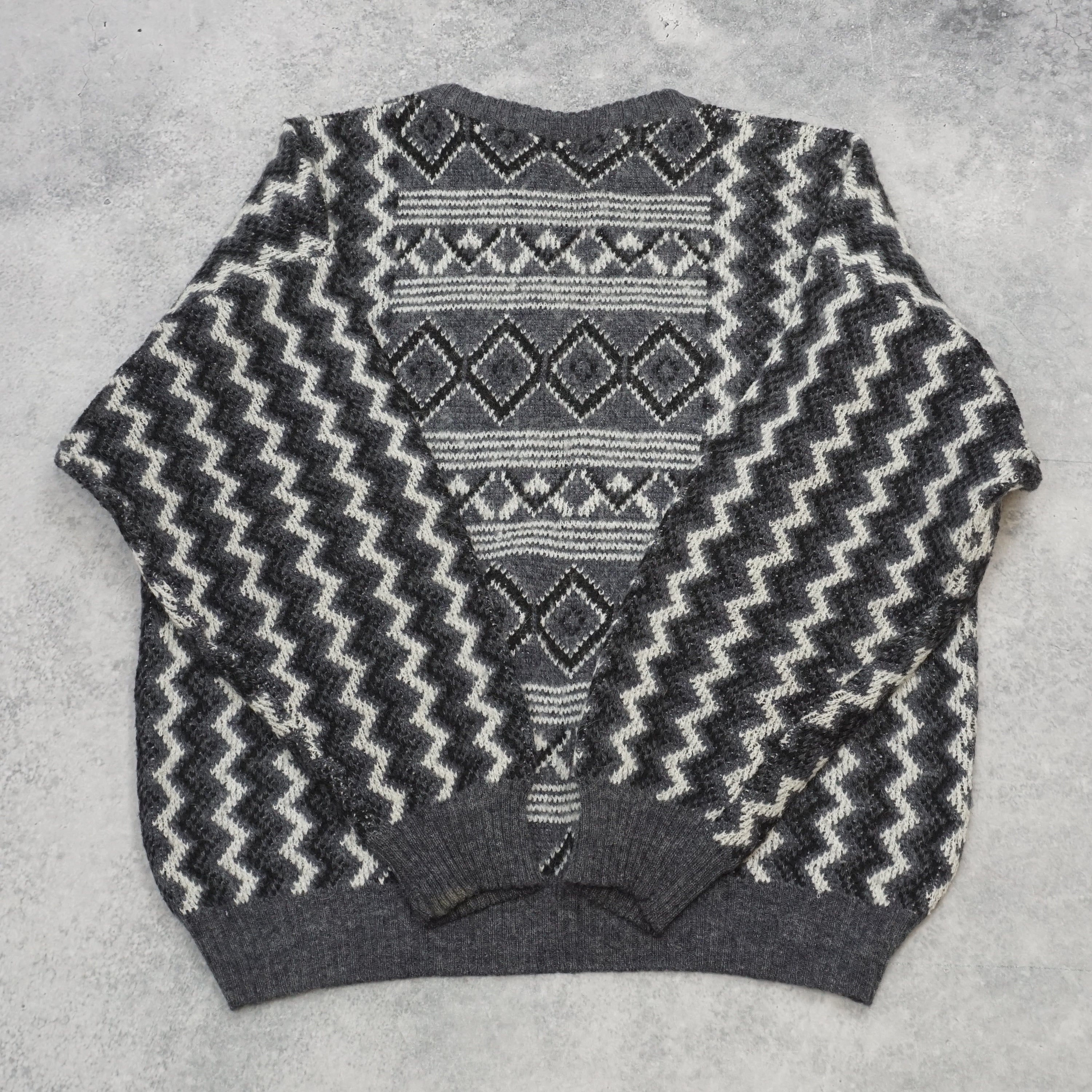 90s Maglificio Florence Fair Isle Crewneck Knit Sweater