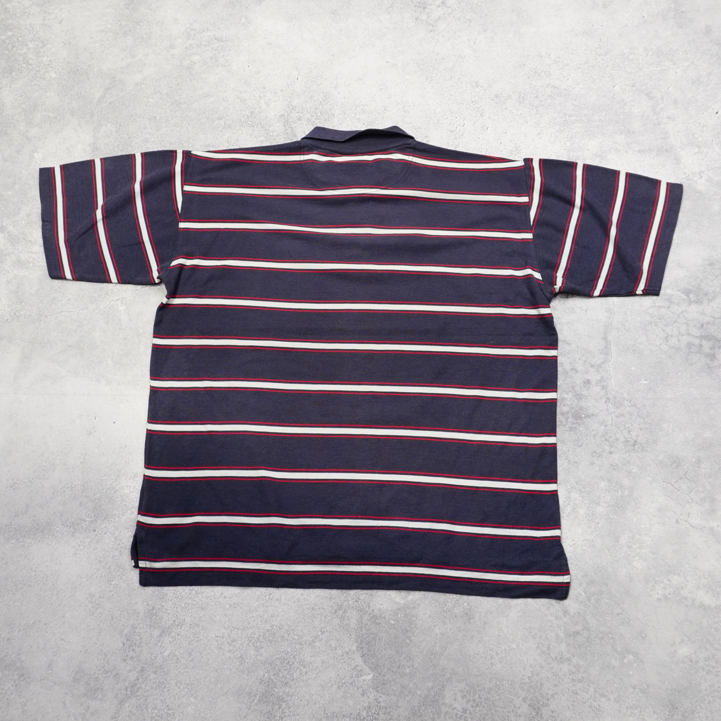 2000s Umbro Striped Polo