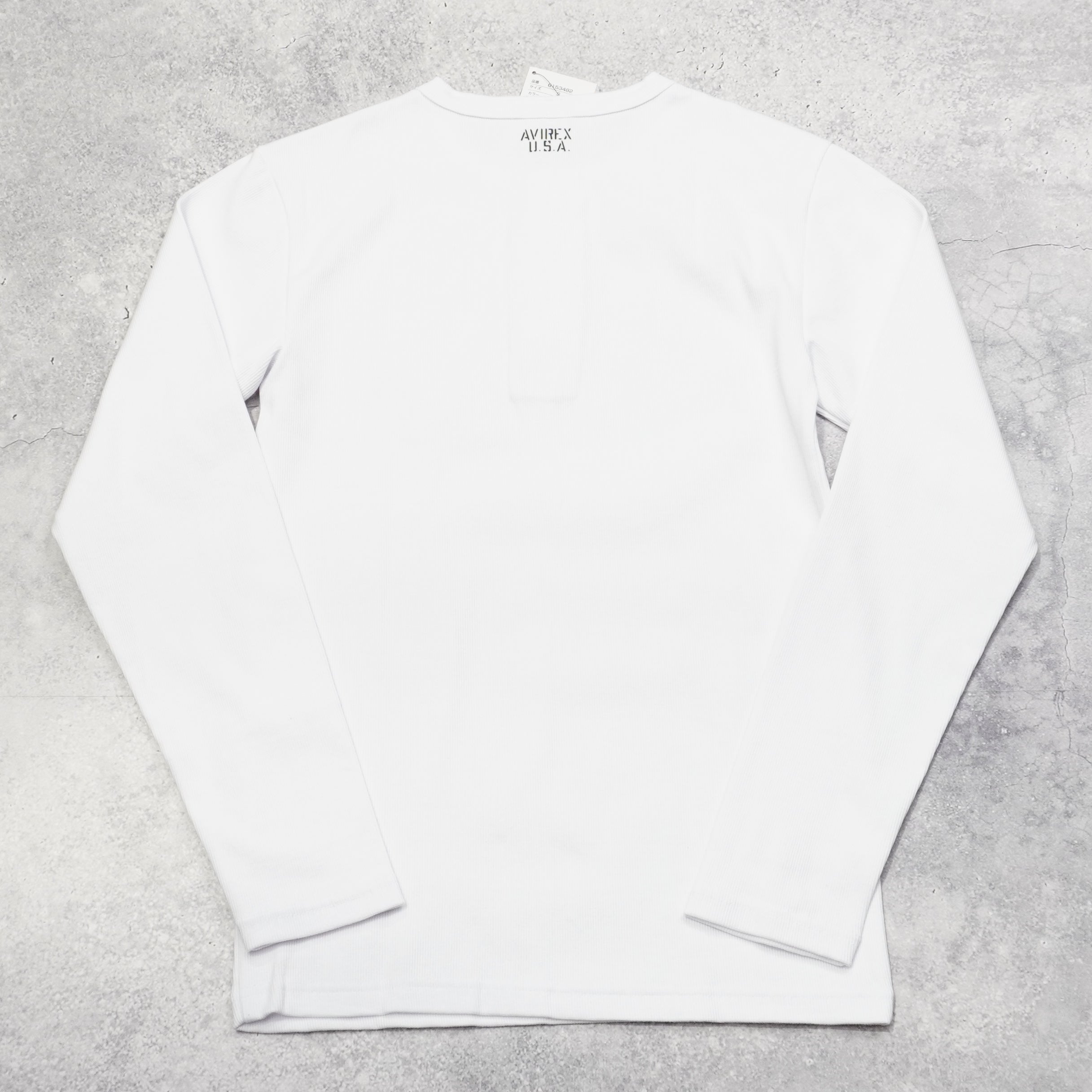 Avirex Ribbed Long Sleeve T-Shirt